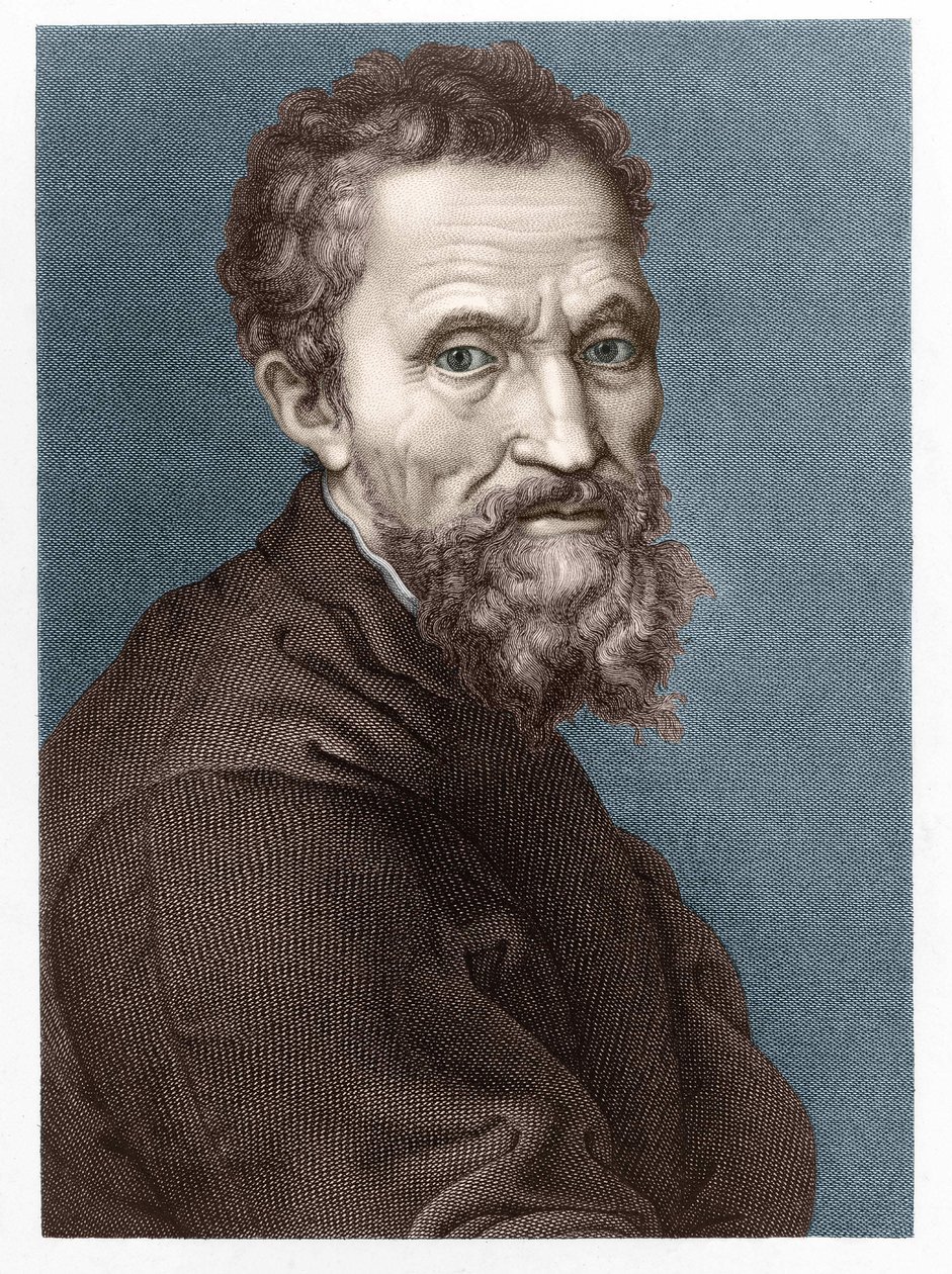 Michelangelo Buonarroti dit Michelangelo portréja (Michelangelo vagy Michel Ange alkotó: Unknown artist