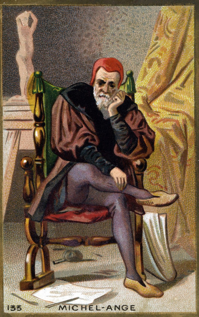 Michelangelo Buonarroti dit Michelangelo portréja (Michelangelo vagy Michel Ange alkotó: Unknown artist