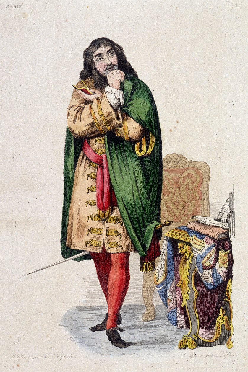 Molière portréja – a „” Le Plutarque francais”-ban” szerk. Mennechet, vol. 5 alkotó: Unknown artist