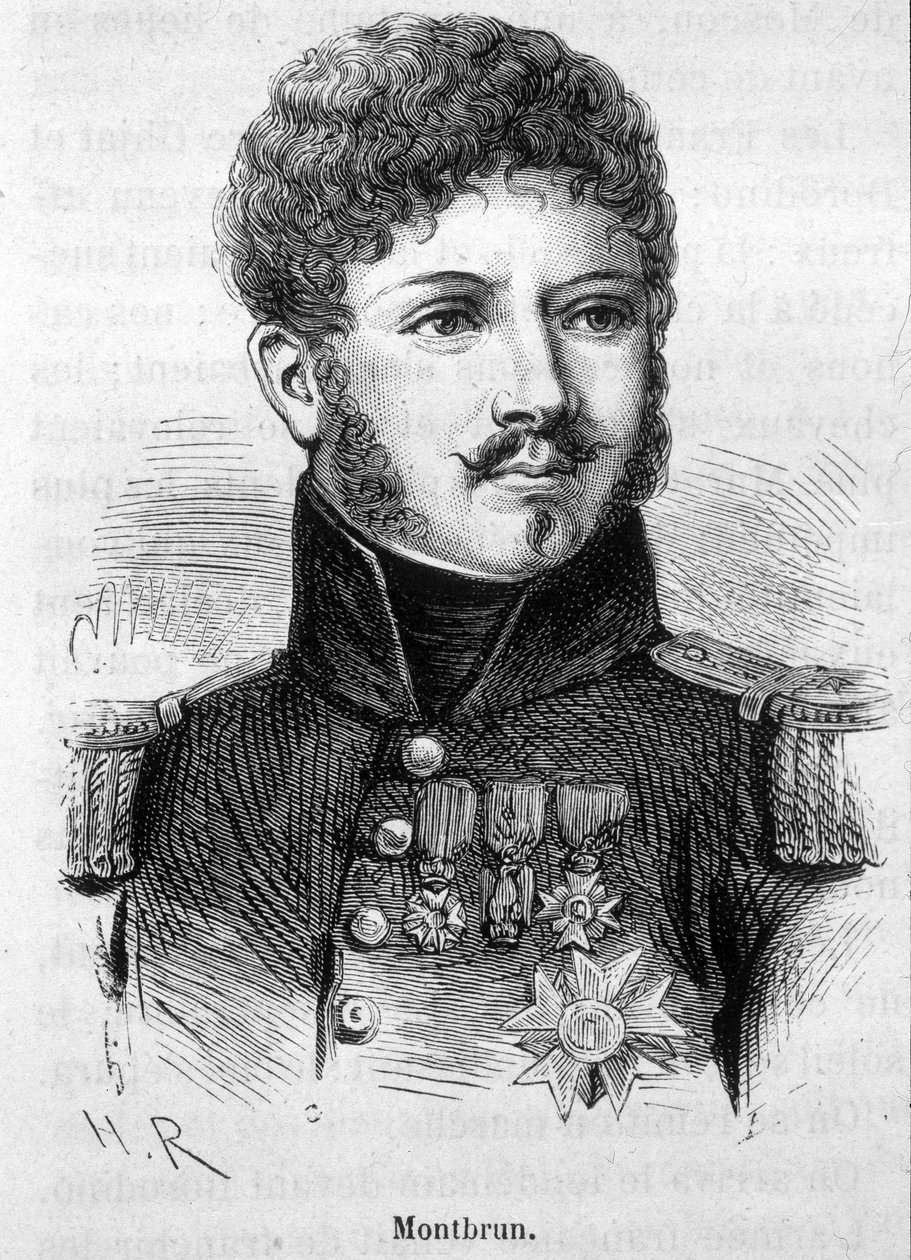 Montbrun portréja. A 19. század végi metszet a „Histoire de France”-ban, H. Martintól. alkotó: Unknown artist