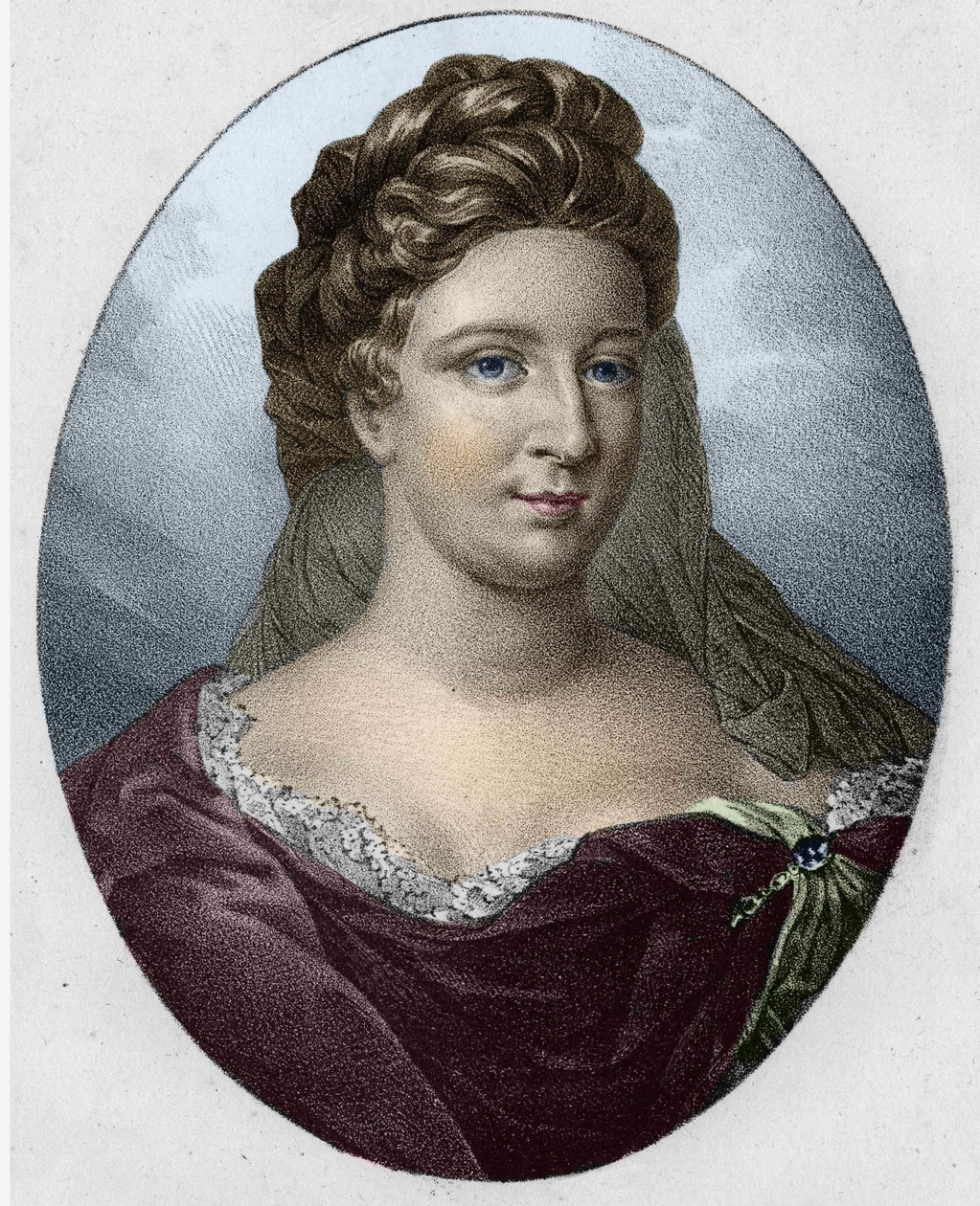 Antoinette Deshoulières asszony portréja (1634-1694) alkotó: Unknown artist