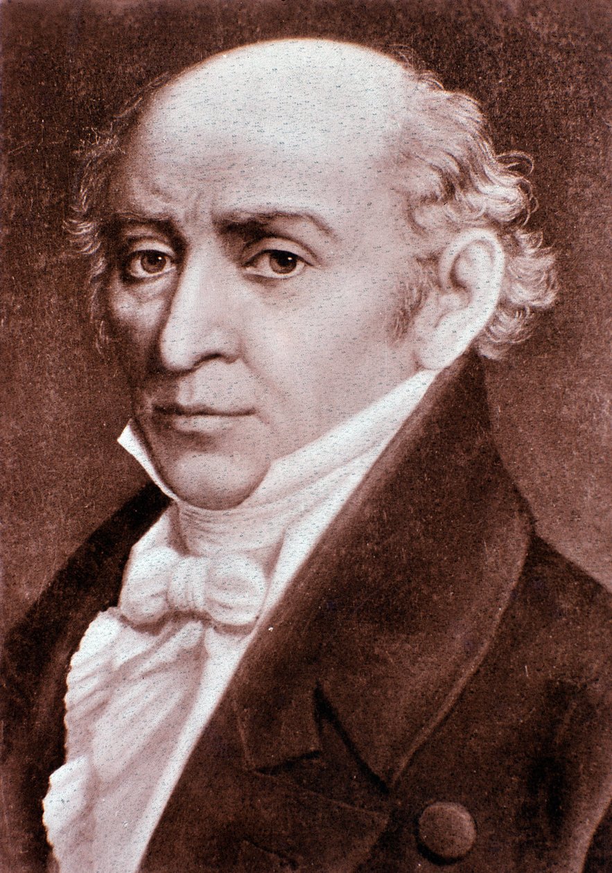Muzio Clementi (1752-1832) olasz zeneszerző 19. századi portréja. Milánó, a télikert könyvtára alkotó: Unknown artist