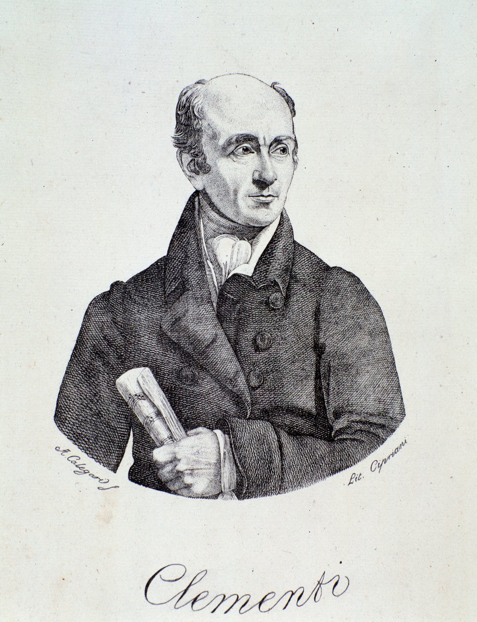 Muzio Clementi portréja (metszet) alkotó: Unknown artist