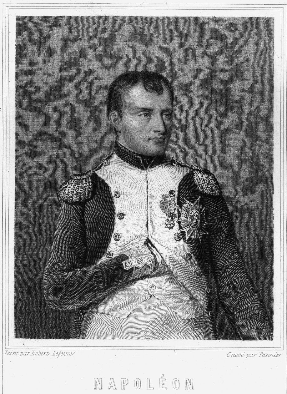 I. Napóleon (1769 - 1821), a franciák császárának portréja - Lavallée „Histoire des Français”-ban, metszet, sd. alkotó: Unknown artist
