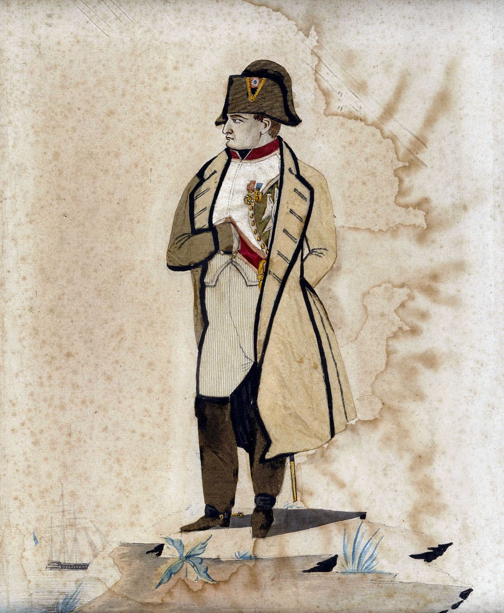 I. Napóleon portréja (a kéz a hason) - Gravírozás szövettel alkotó: Unknown artist