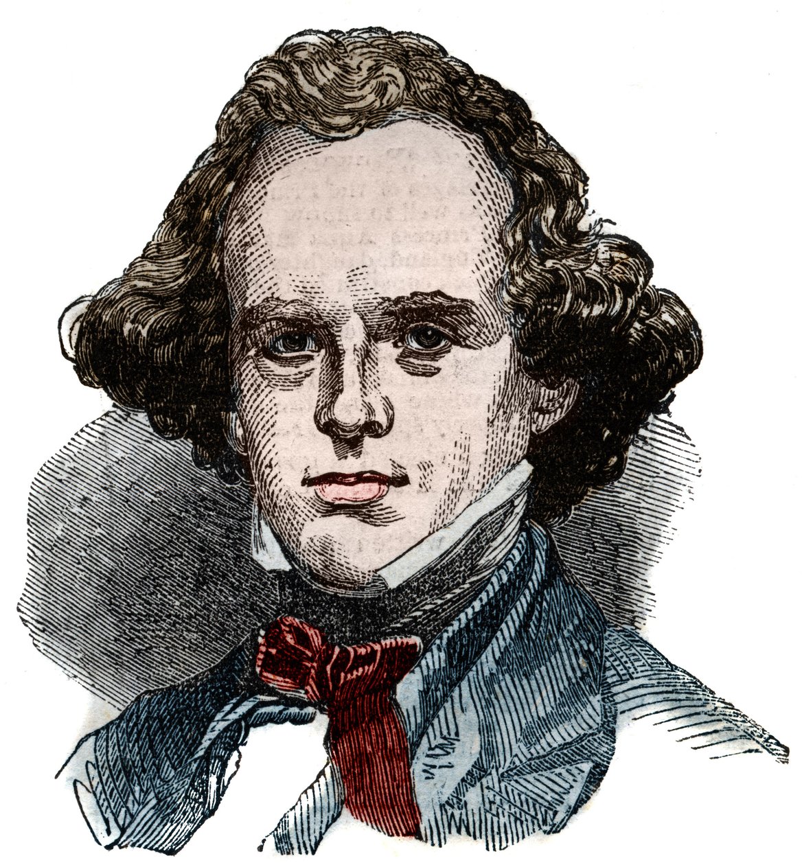 Nathaniel Hawthorne (1804-1864) amerikai író portréja. alkotó: Unknown artist