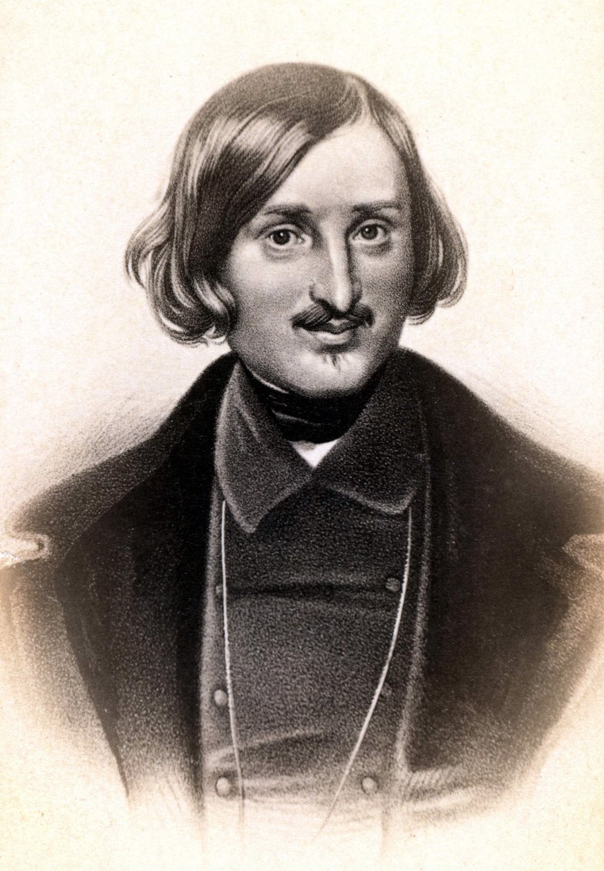 Nyikolaj Vasziljevics portréja, franciául Nicolas Gogol (1809-1852), orosz író. Gravírozás sd. 19. század. alkotó: Unknown artist