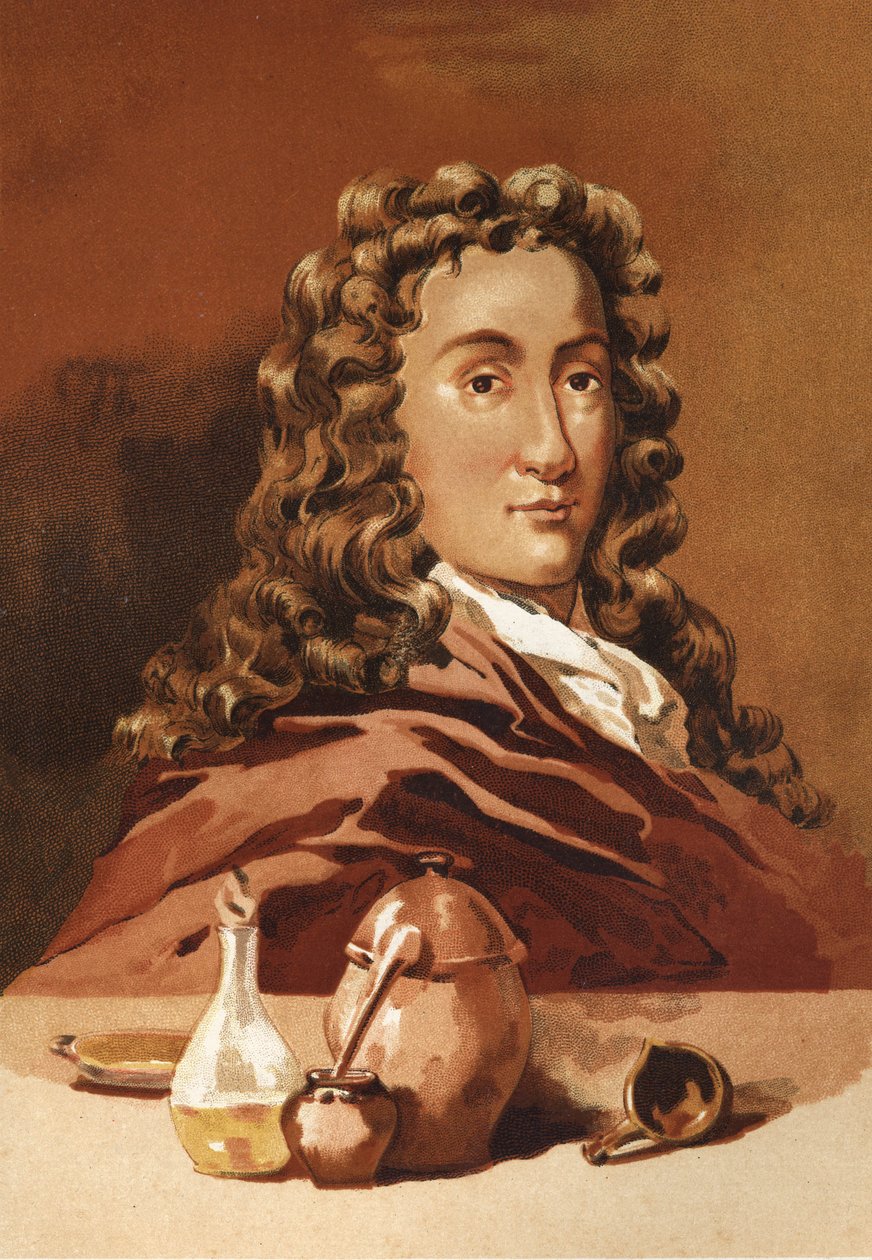 Nicolas Lémery portréja. francia patikus és vegyész (Rouen alkotó: Unknown artist