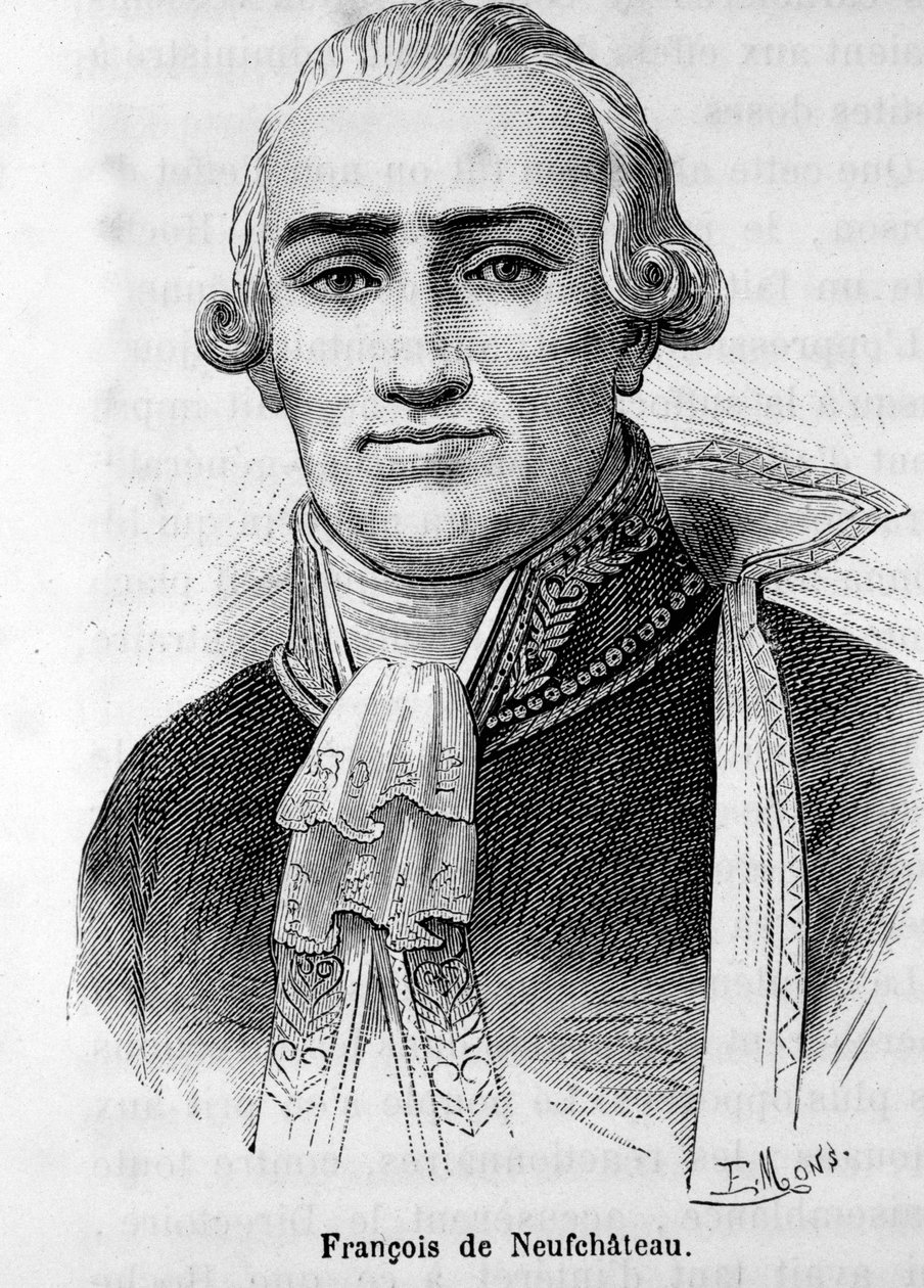 Nicolas Louis Francois de Neufchateau (1750-1828) francia író és politikus portréja. alkotó: Unknown artist