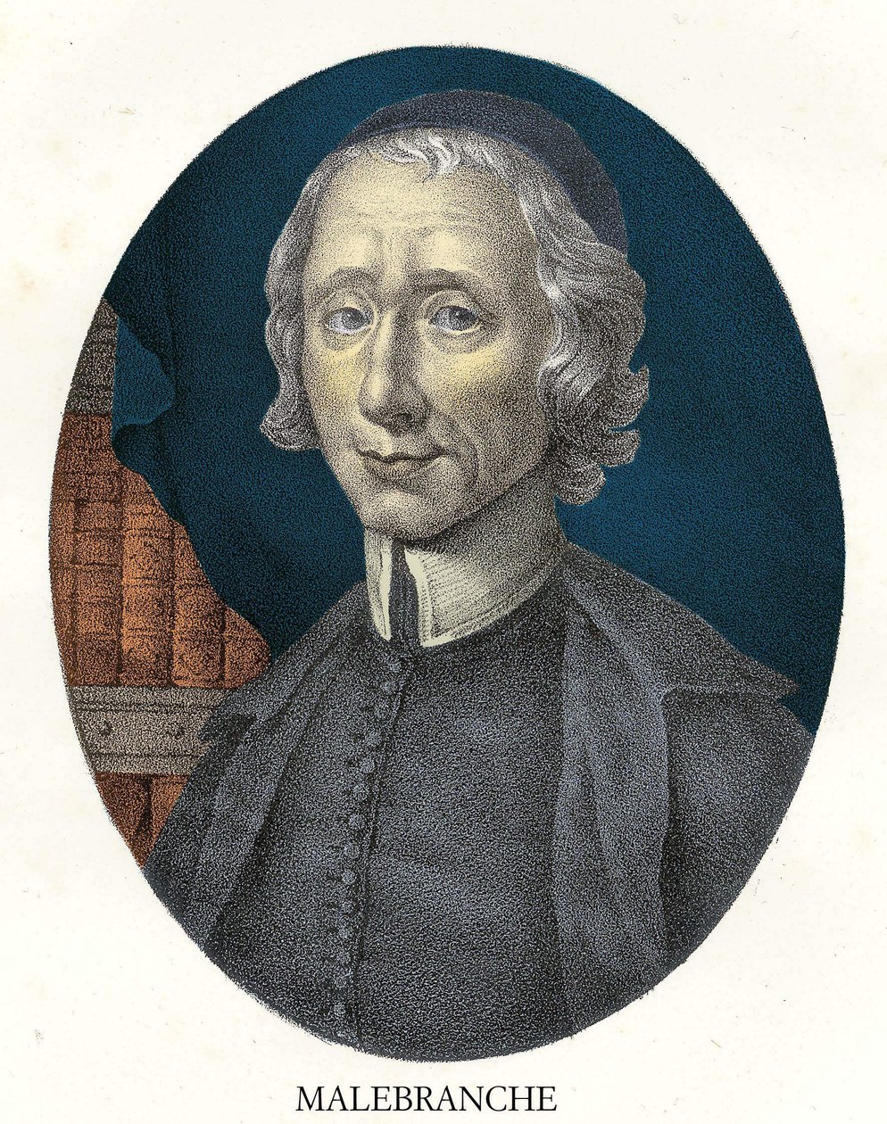 Nicolas Malebranche (1638-1715) francia filozófus és teológus portréja. alkotó: Unknown artist