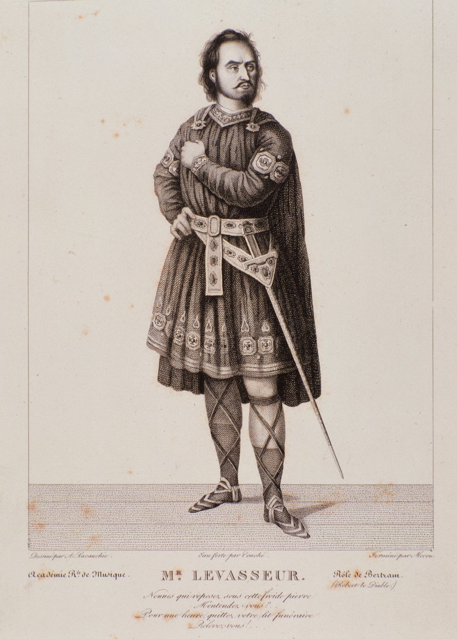 Nicolas Prosper Levasseur portréja Bertram szerepében a Robert le Diable című operában (1831) alkotó: Unknown artist