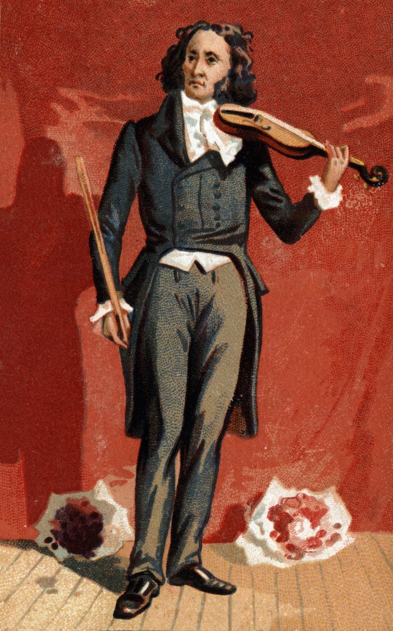 Nicolo Paganini (1782-1840) olasz hegedűművész portréja. alkotó: Unknown artist