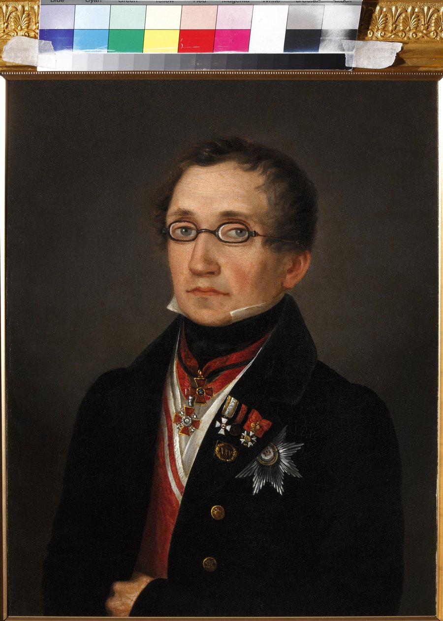 Nyikolaj Fjodorovics Szmirnoj (1790-1851), névtelen portréja. Olaj, vászon, 1820-as évek eleje, State Museum of A.S. Puskin, Moszkva alkotó: Unknown artist