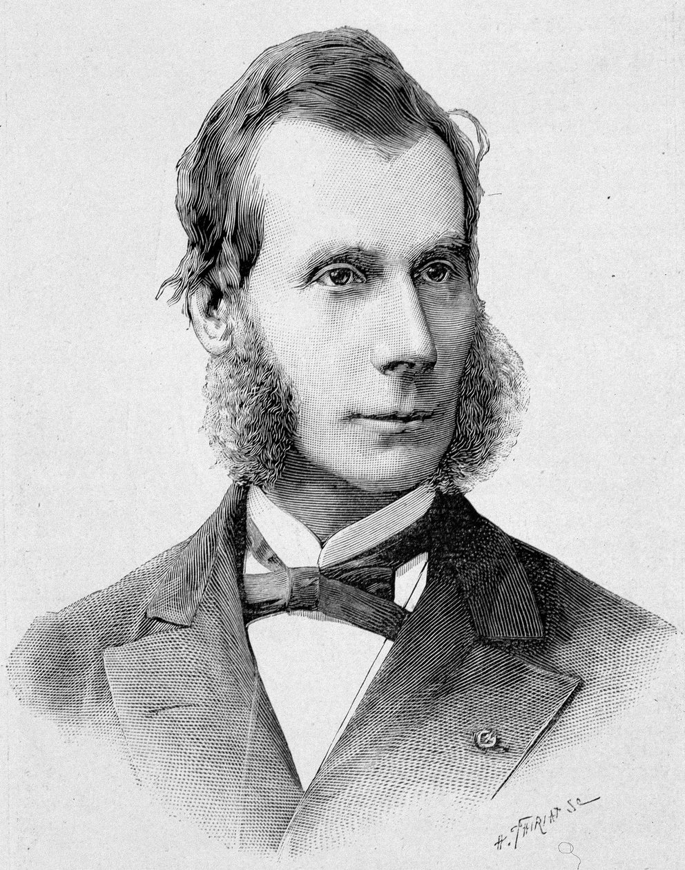 Numa Denis Fustel de Coulanges (1830 - 1889) portréja. század végi metszet a „Histoire de France”-ban, H. Martin. alkotó: Unknown artist