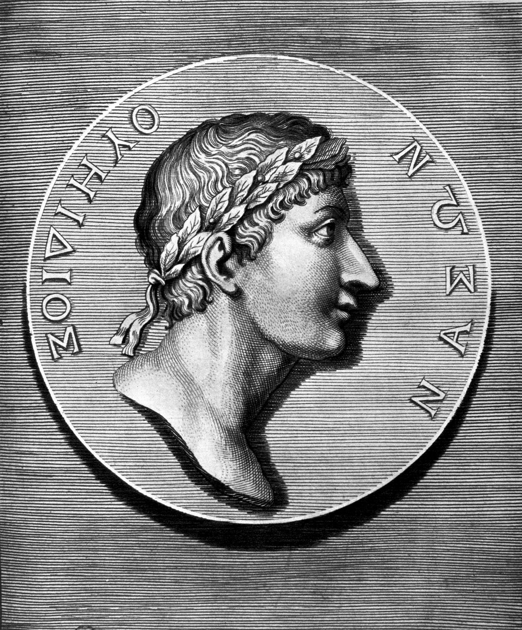 Ovidius portréja medálban. századi metszet. Coll Maciet, Library of Decorative Arts, Párizs. alkotó: Unknown artist