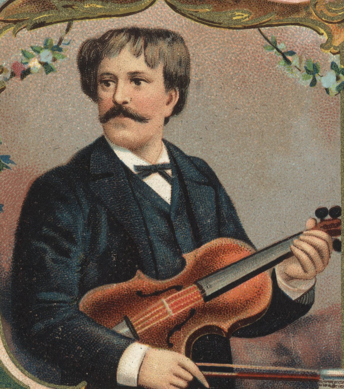 Pablo de Sarasate (1844-1908) portréja teljes nevén Pablo Martin Meliton de Sarasate y Navascuez spanyol hegedűművész és zeneszerző. alkotó: Unknown artist