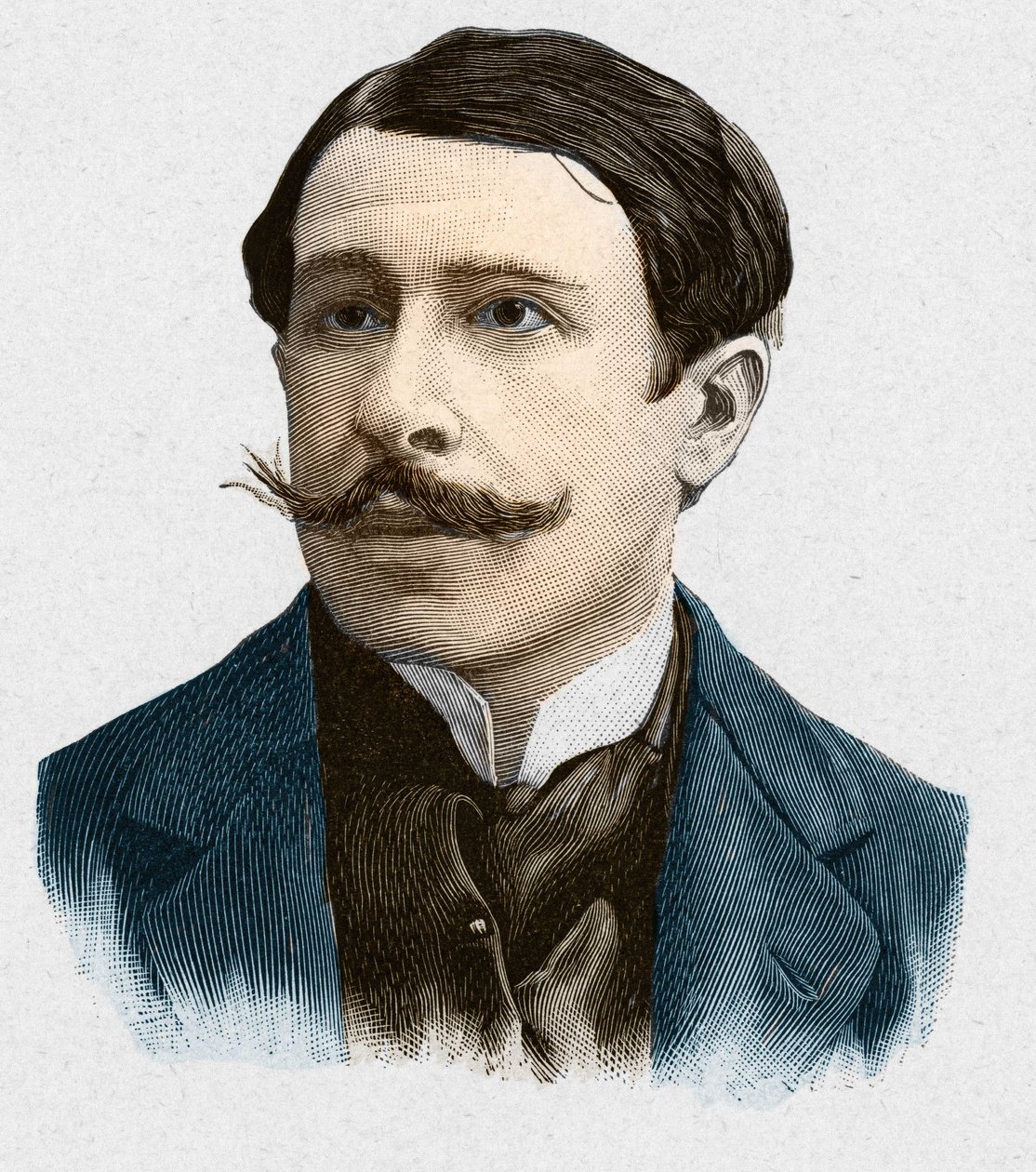 Paul Adam (1862-1920) francia író portréja. alkotó: Unknown artist