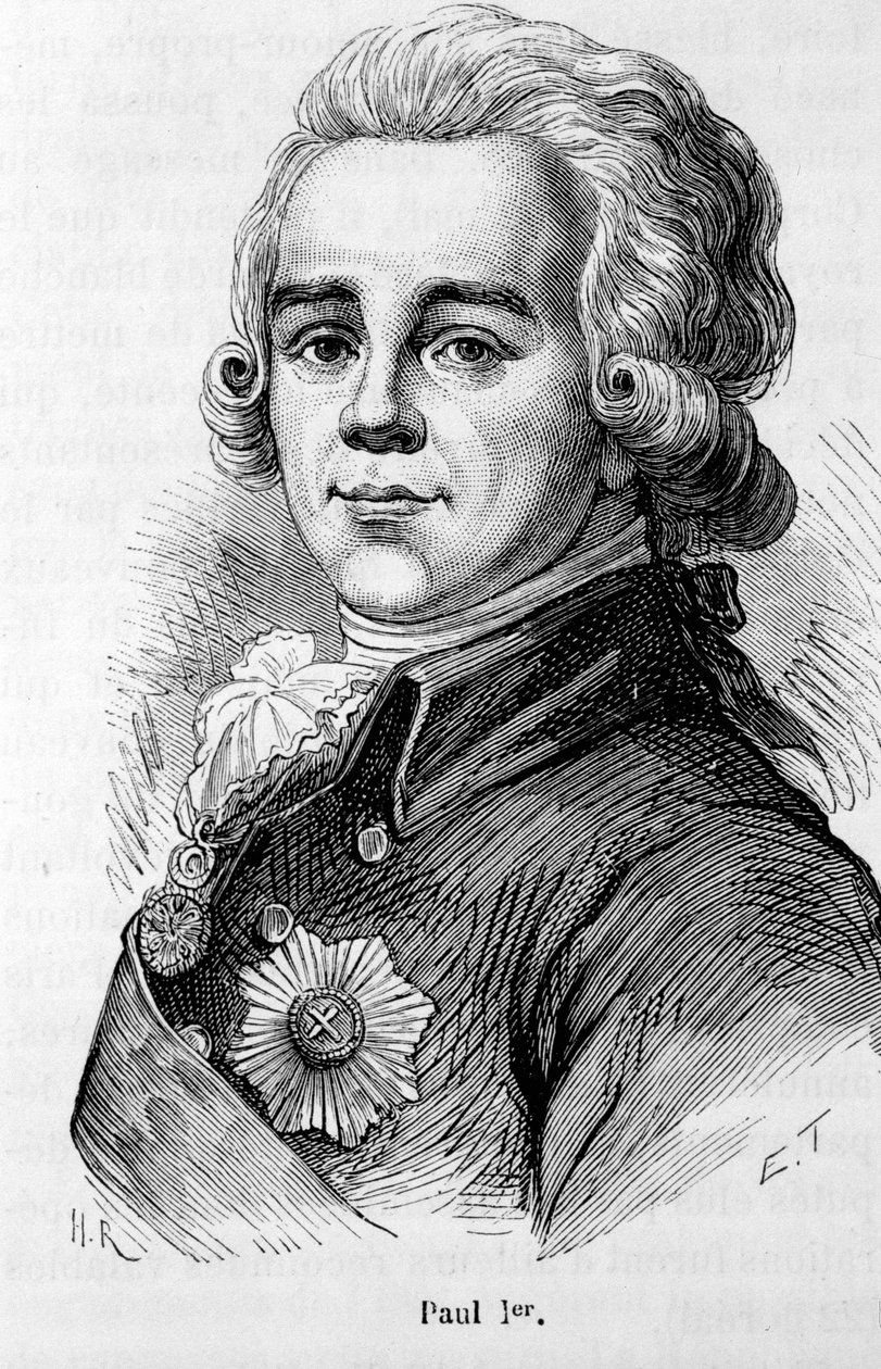I. Petrovics Pál (1754-1801), Oroszország cárjának portréja alkotó: Unknown artist