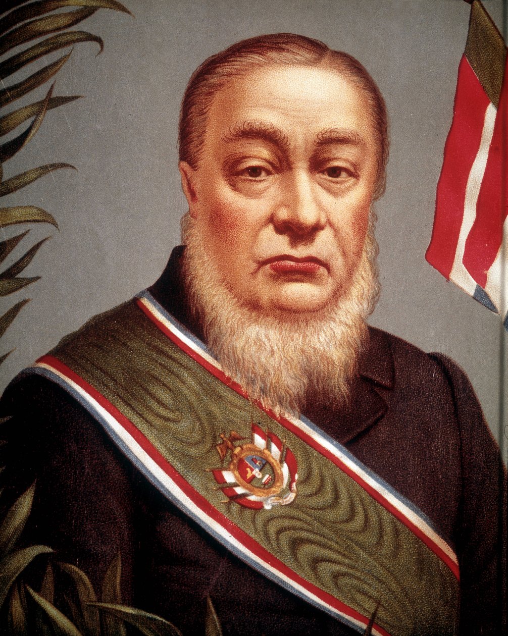 Paul Kruger (1825 - 1904), a Transvaali Köztársaság egyik alapítójának, majd elnökének 1852-es portréja. alkotó: Unknown artist
