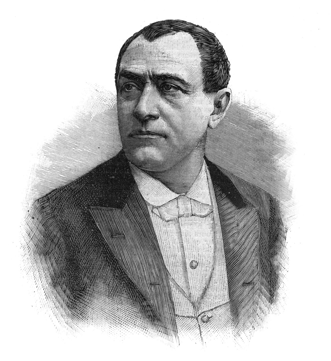 Paulus (Jean Paul (Jean-Paul) Habans) francia énekes (1845-1908) portréja - Metszet a 19. század végéről alkotó: Unknown artist