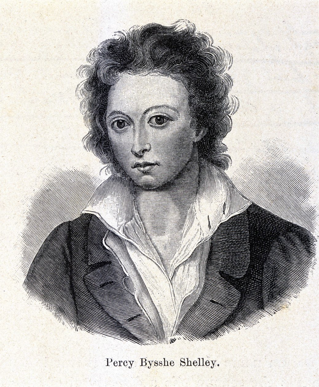 Percy Bysshe Shelley brit költő (1792-1822) portréja. alkotó: Unknown artist
