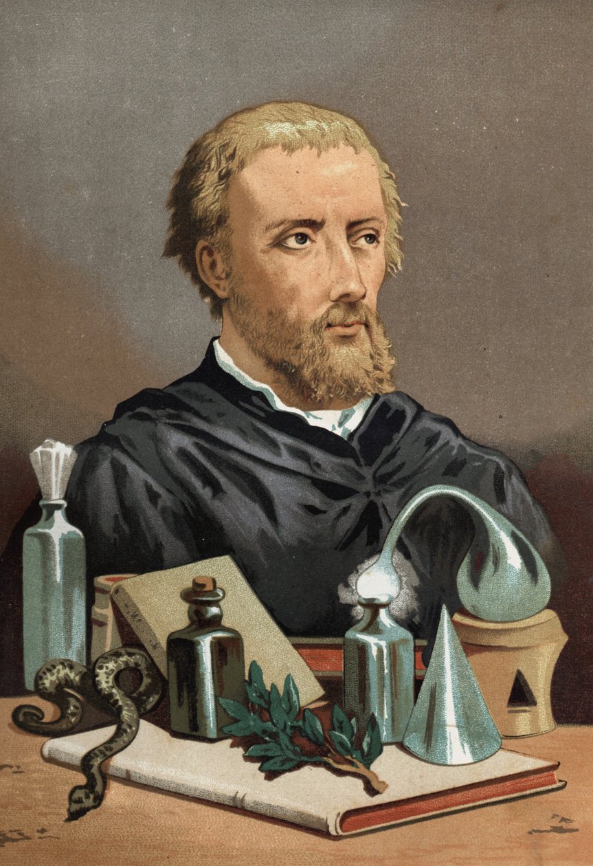 Philipp Aureolus Theophrastus Bombast von Hohenheim Paracelsus portréja alkotó: Unknown artist