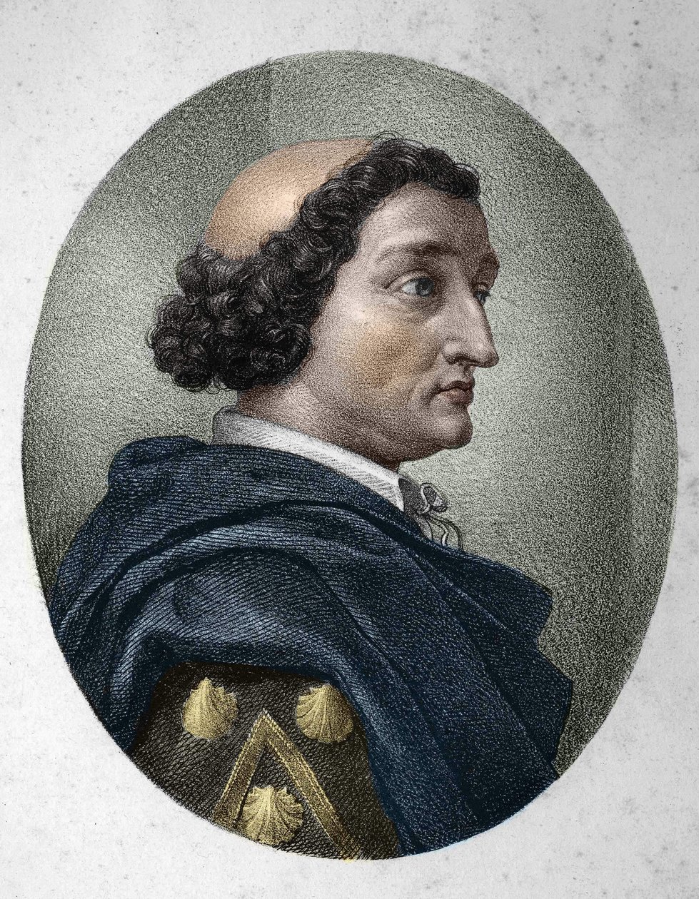 Philippe de Comines (Comines vagy Comines) (1447-1511) francia rovatvezető portréja. századi metszet. alkotó: Unknown artist