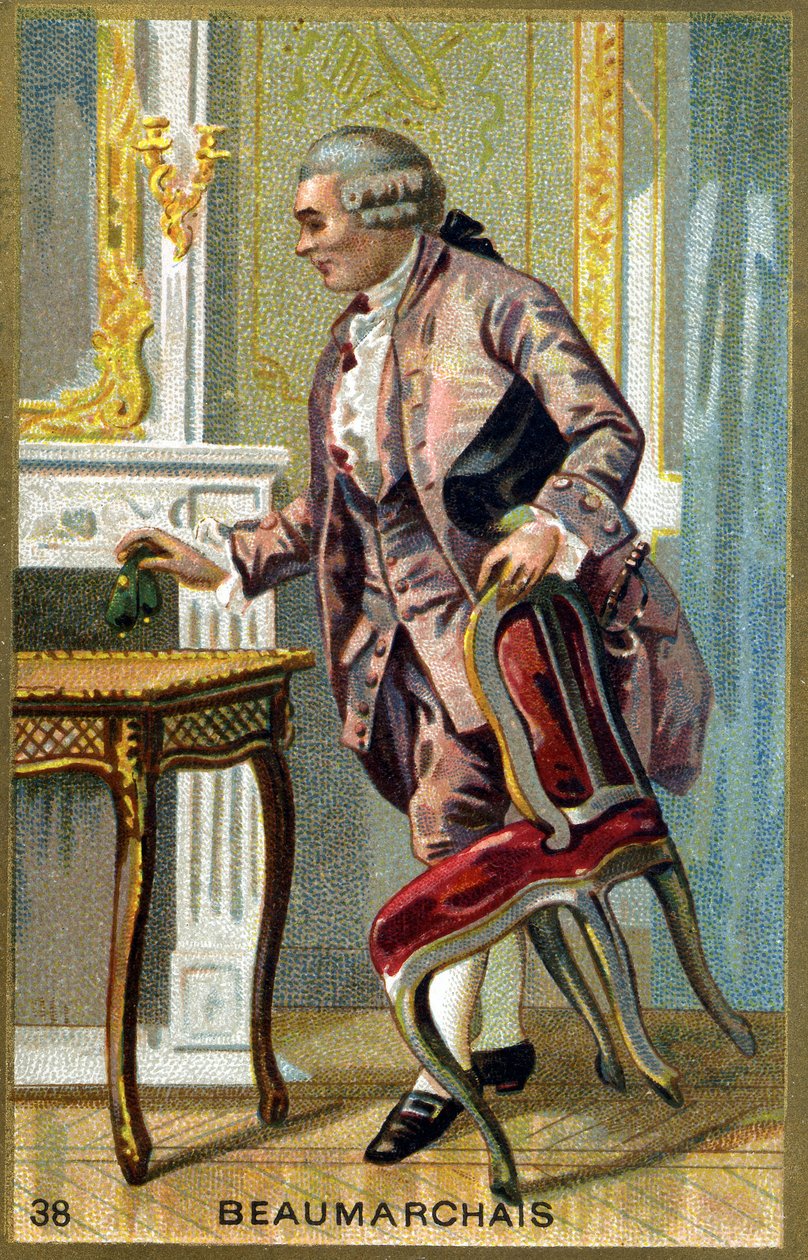 Pierre-Augustin Caron de Beaumarchais (1732-1799) francia író és drámaíró portréja. alkotó: Unknown artist