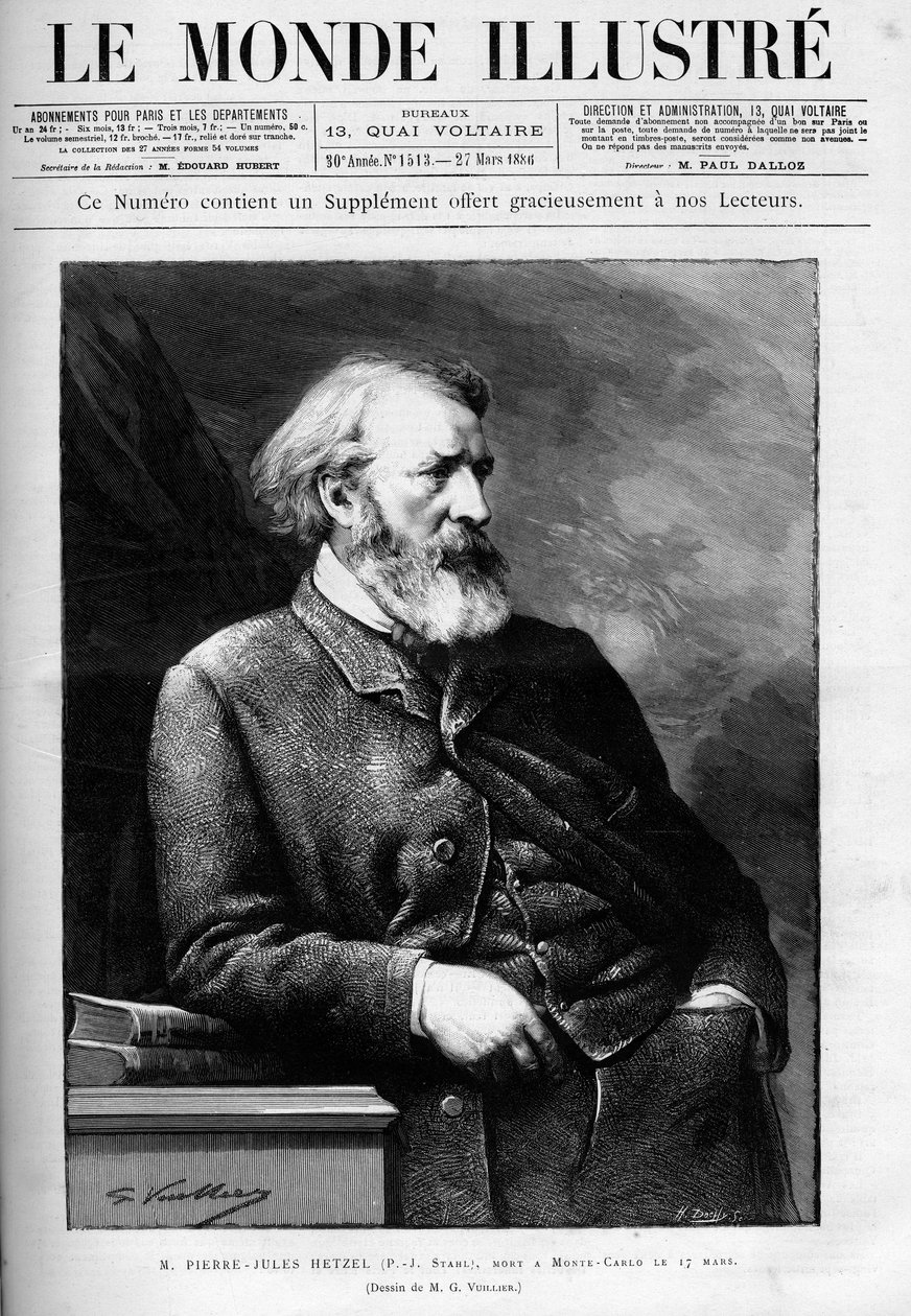 Pierre-Jules Hetzel portréja (Pierre Jules Hetzel alkotó: Unknown artist