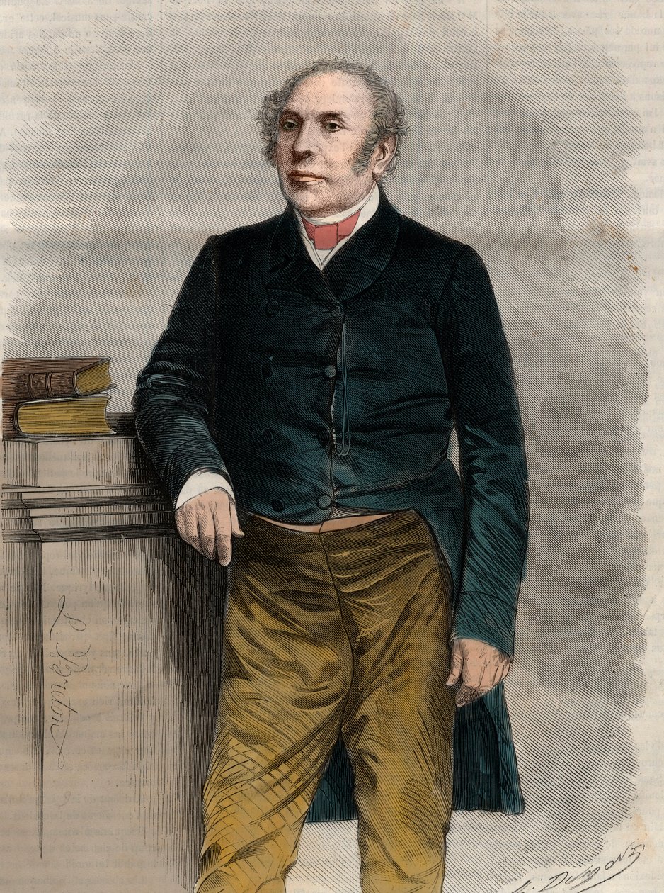 Pierre Antoine (Pierre-Antoine) Berryer (1790-1868) (Berryer Jr.) francia jogász és politikus portréja. Metszet a „The Universe illustrious”-ba alkotó: Unknown artist