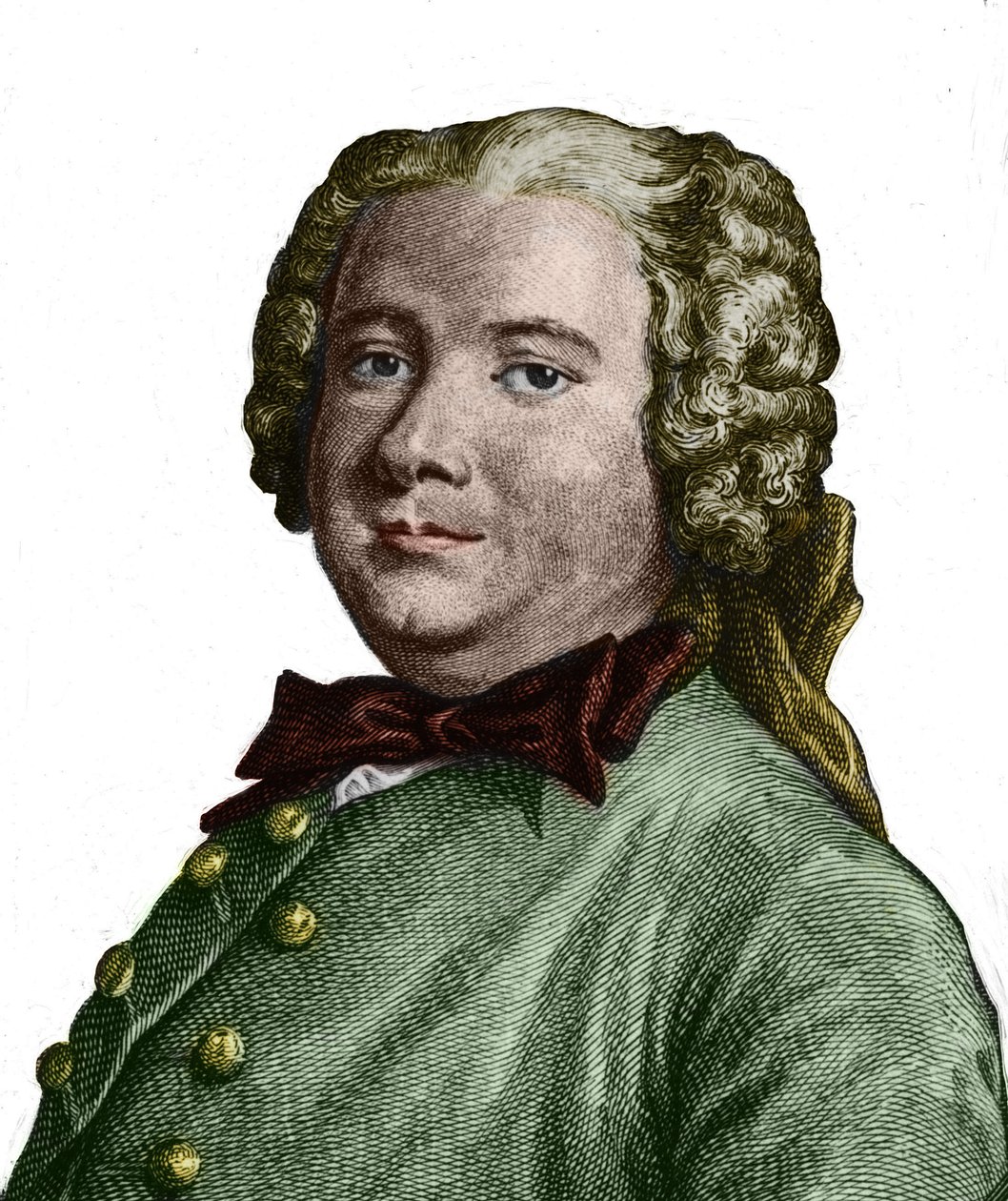 Pierre Carlet de Chamblain de Marivaux (1688 - 1763), drámaíró portréja. alkotó: Unknown artist