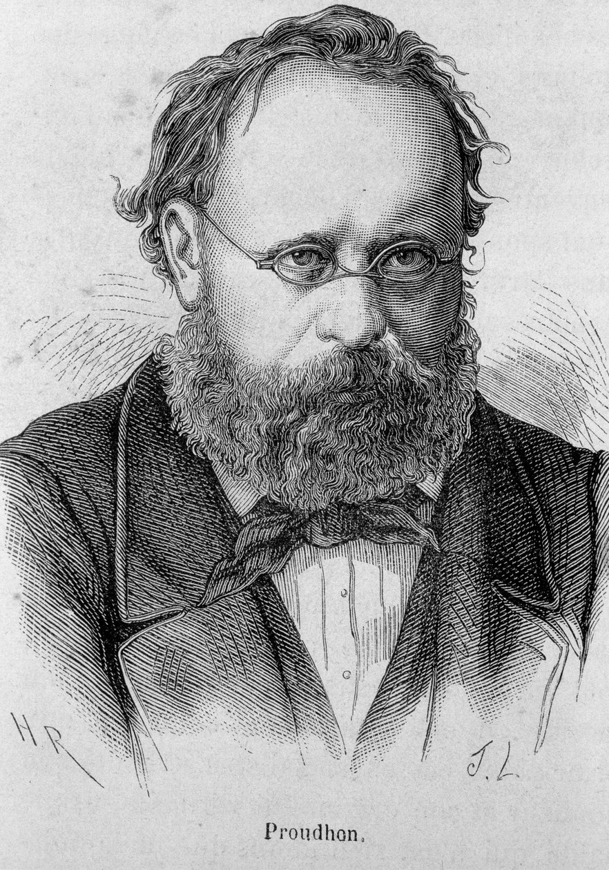 Pierre Joseph Proudhon (1809-1865) francia szocialista portréja – Henri Martin „L’Histoire de France” című művében alkotó: Unknown artist