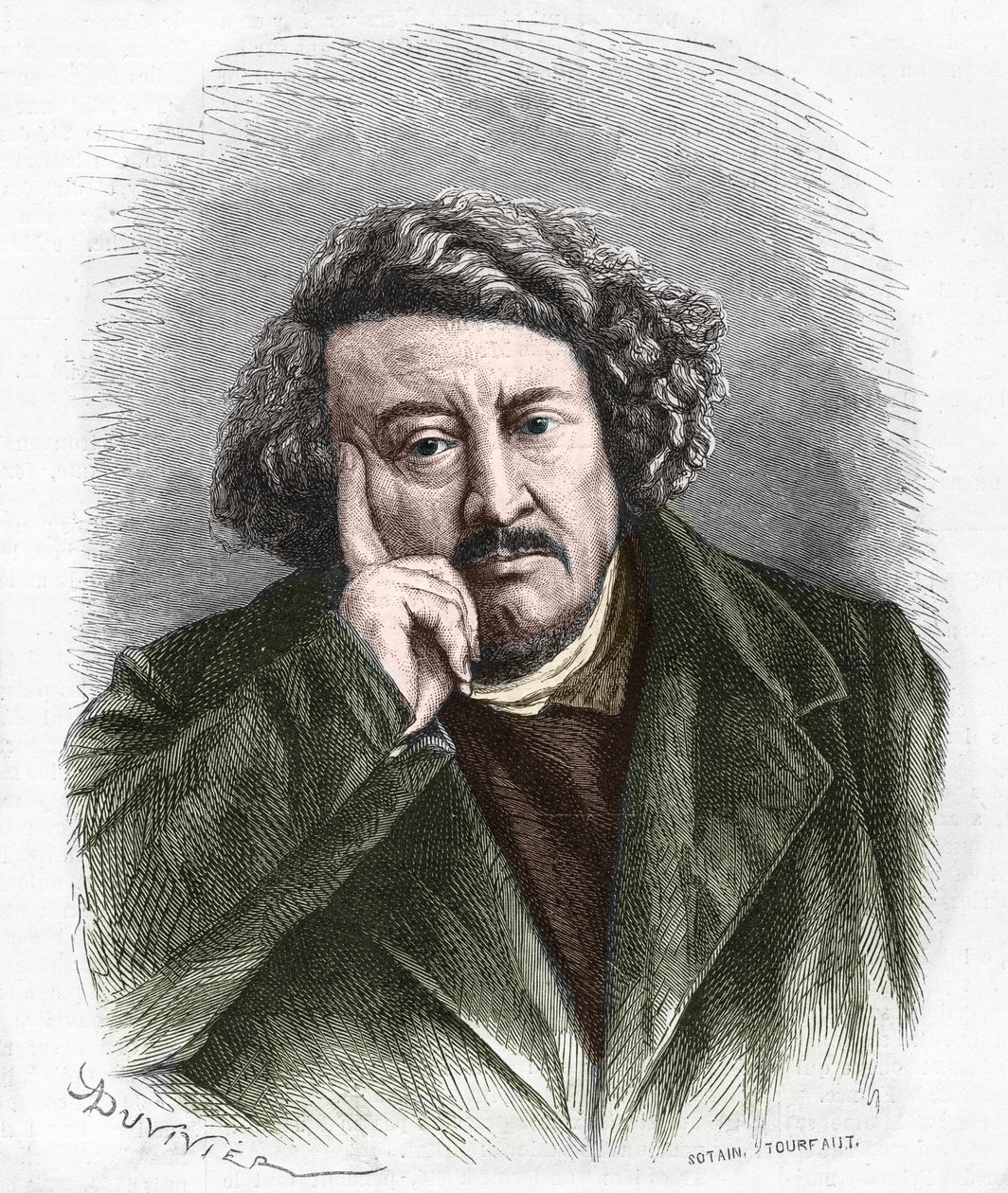 Pierre Leroux francia filozófus, publicista és politikus (1797-1871) portréja. alkotó: Unknown artist