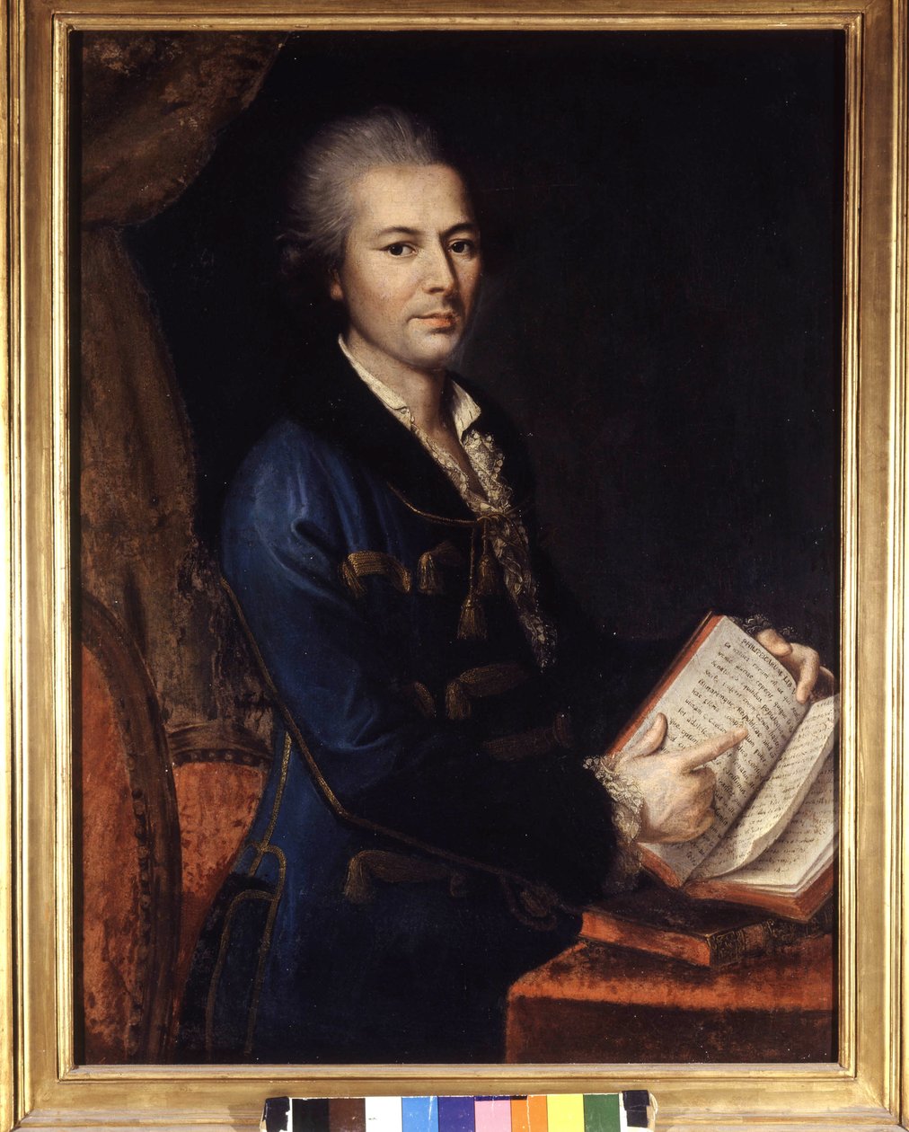 Pietro Verri (1728 - 1797) portréja. Névtelen festmény. 18. vagy 19. század. Museo de Milan alkotó: Unknown artist