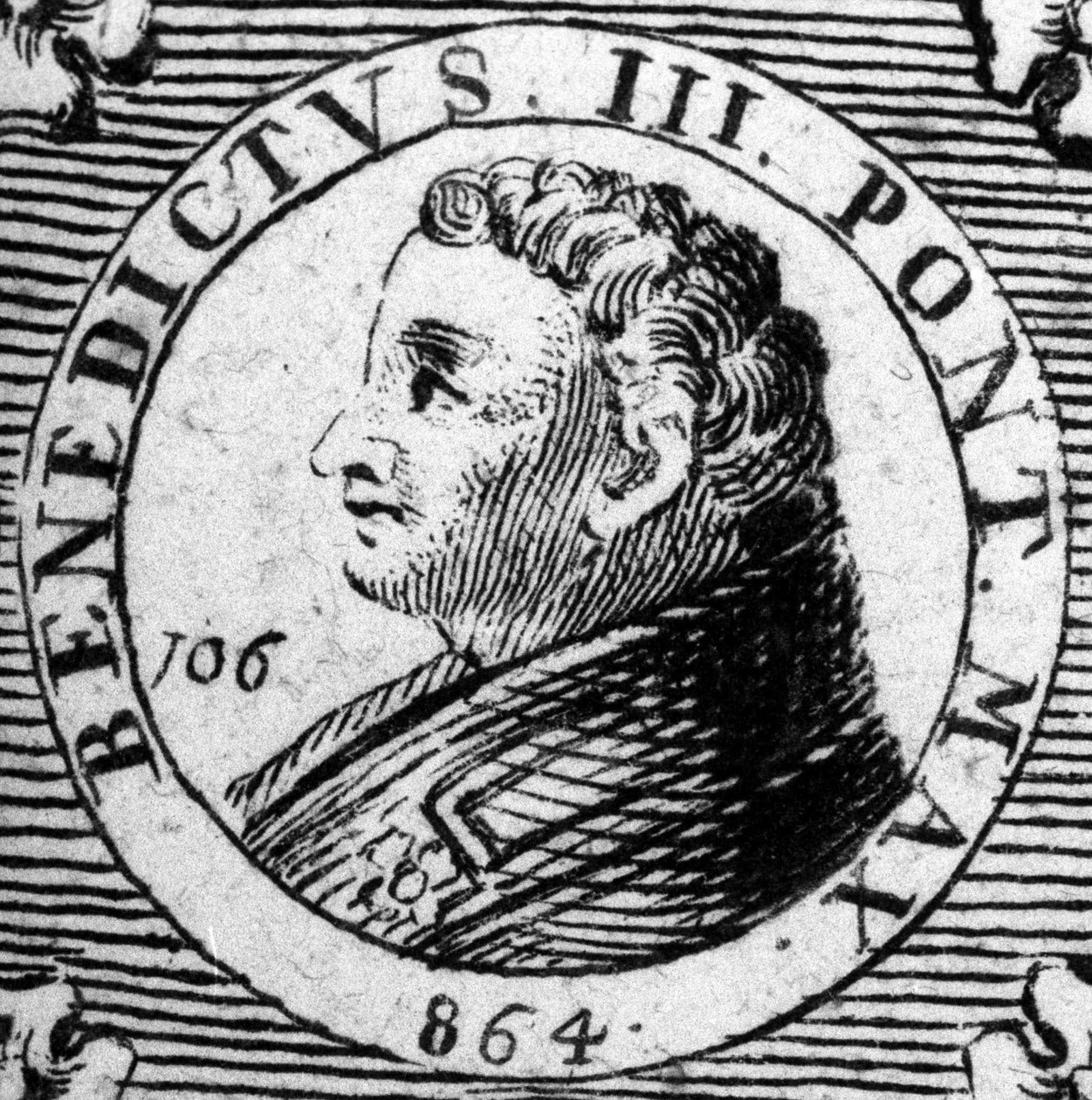 Benedek pápa portréja vagy Benedek 3. alkotó: Unknown artist