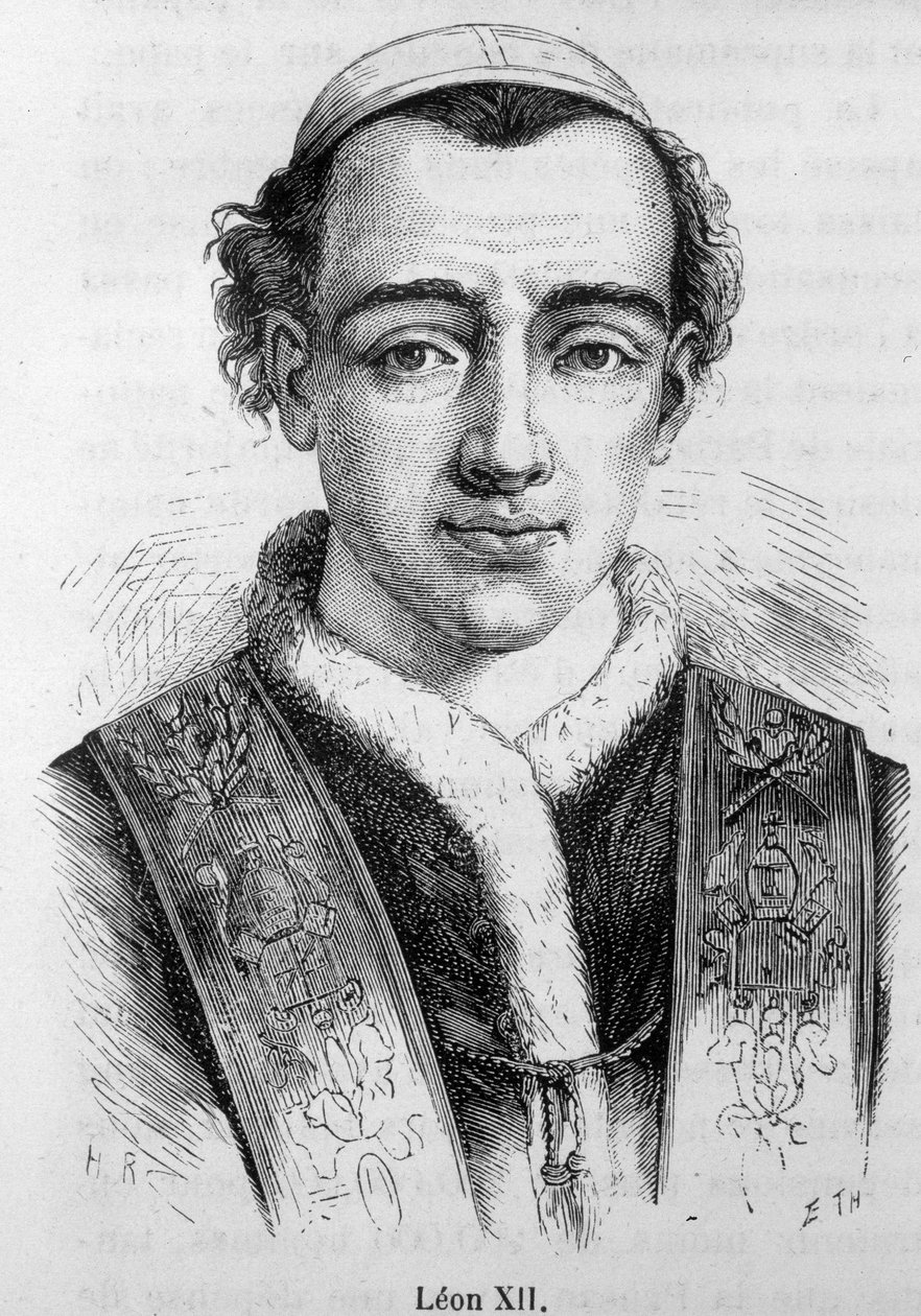 Leon pápa (Leone) XII (Annibale della Genga Sermattei) (pápa 1823-tól 1829-ig) portréja. alkotó: Unknown artist