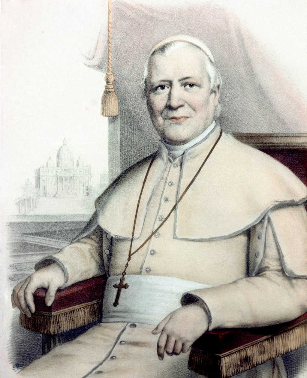 Pius (Pio) pápa portréja (Giovanni Maria Mastai Ferretti). alkotó: Unknown artist