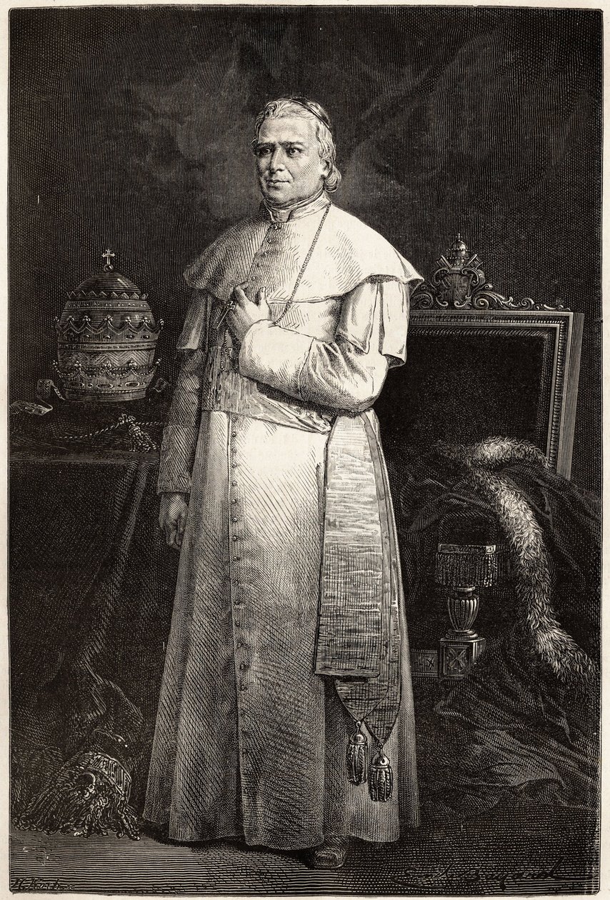 Pius pápa portréja (Giovanni Maria Mastai Ferretti alkotó: Unknown artist