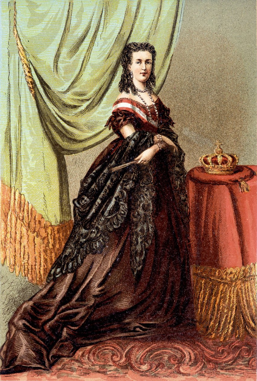 Mária Henriette osztrák királynő, II. Lipót, a belgák királya feleségének portréja. alkotó: Unknown artist