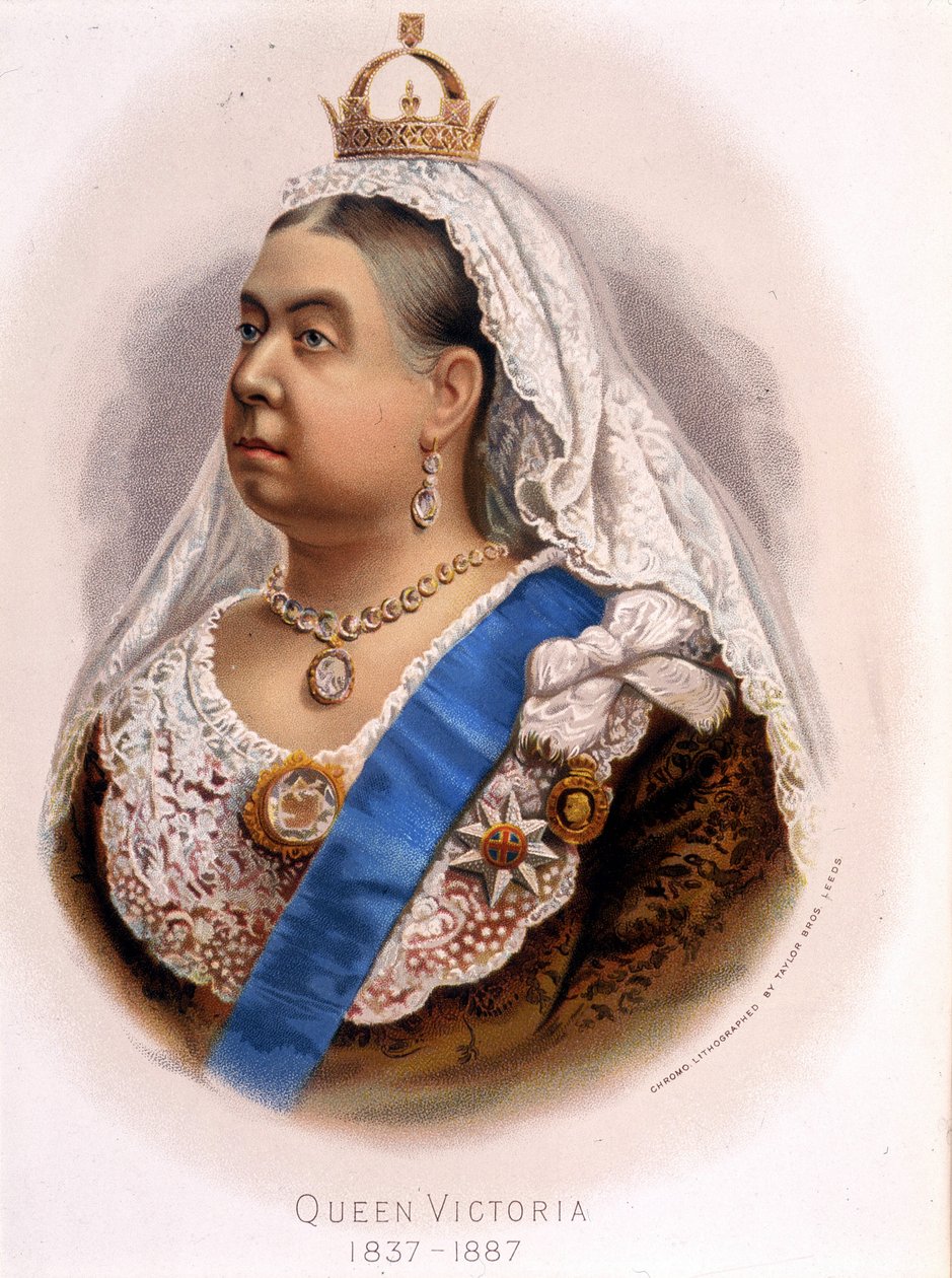 Viktória angol királynő portréja, 19. század vége alkotó: Unknown artist