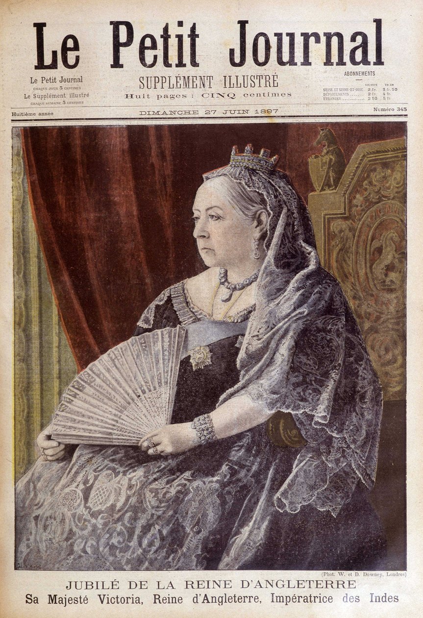 Viktória királynő portréja jubileuma alkalmából - az 1897.06.27-i „” Le Petite Journal”-ban alkotó: Unknown artist