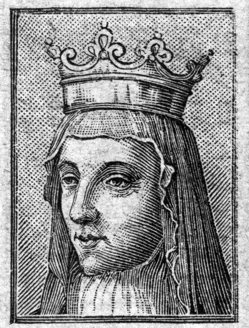 Radegonde (kb. 520-587), francia királynő, Clotaire (Clothaire) felesége portréja. alkotó: Unknown artist