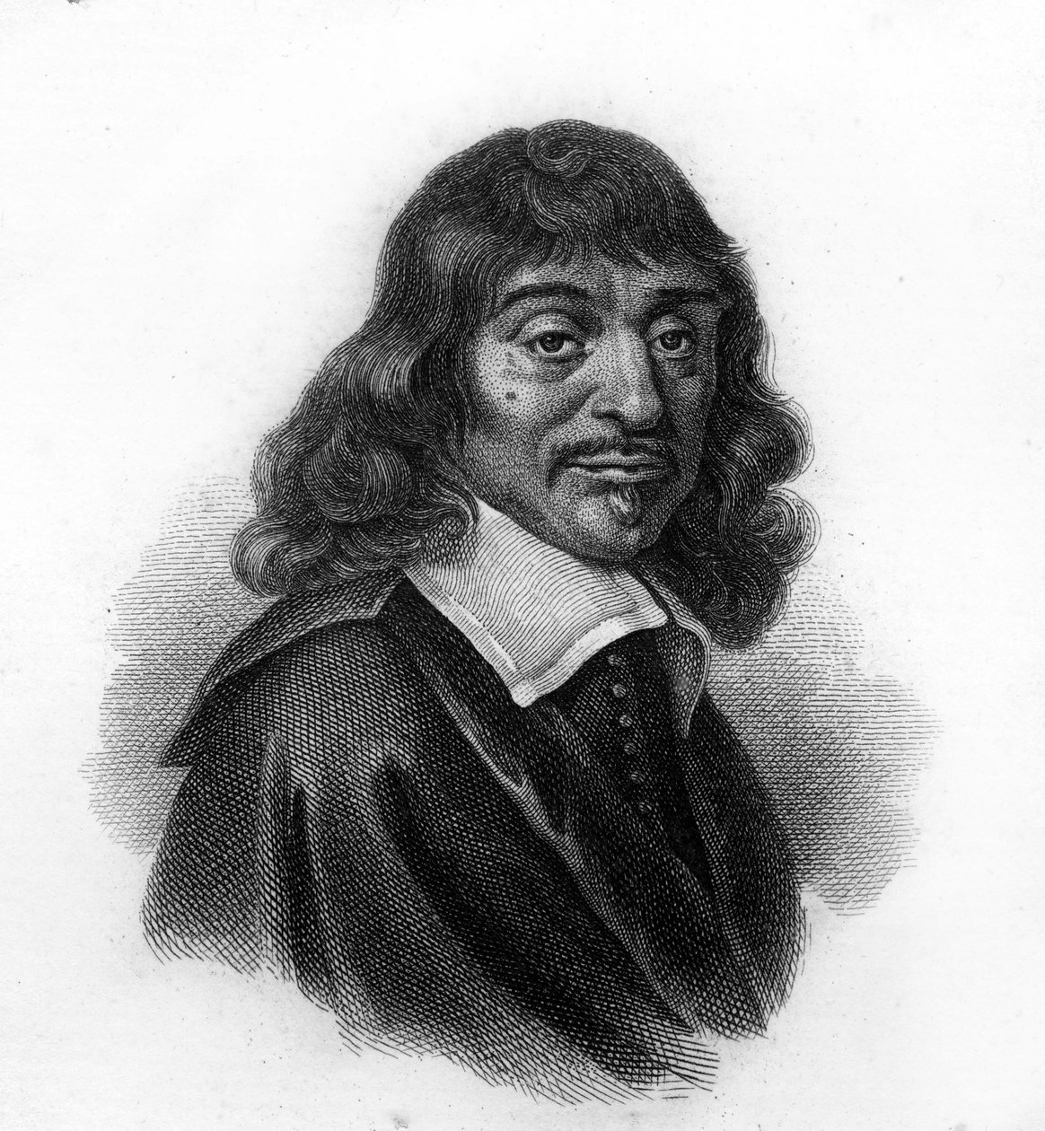 René Descartes portréja, 19. századi metszet alkotó: Unknown artist