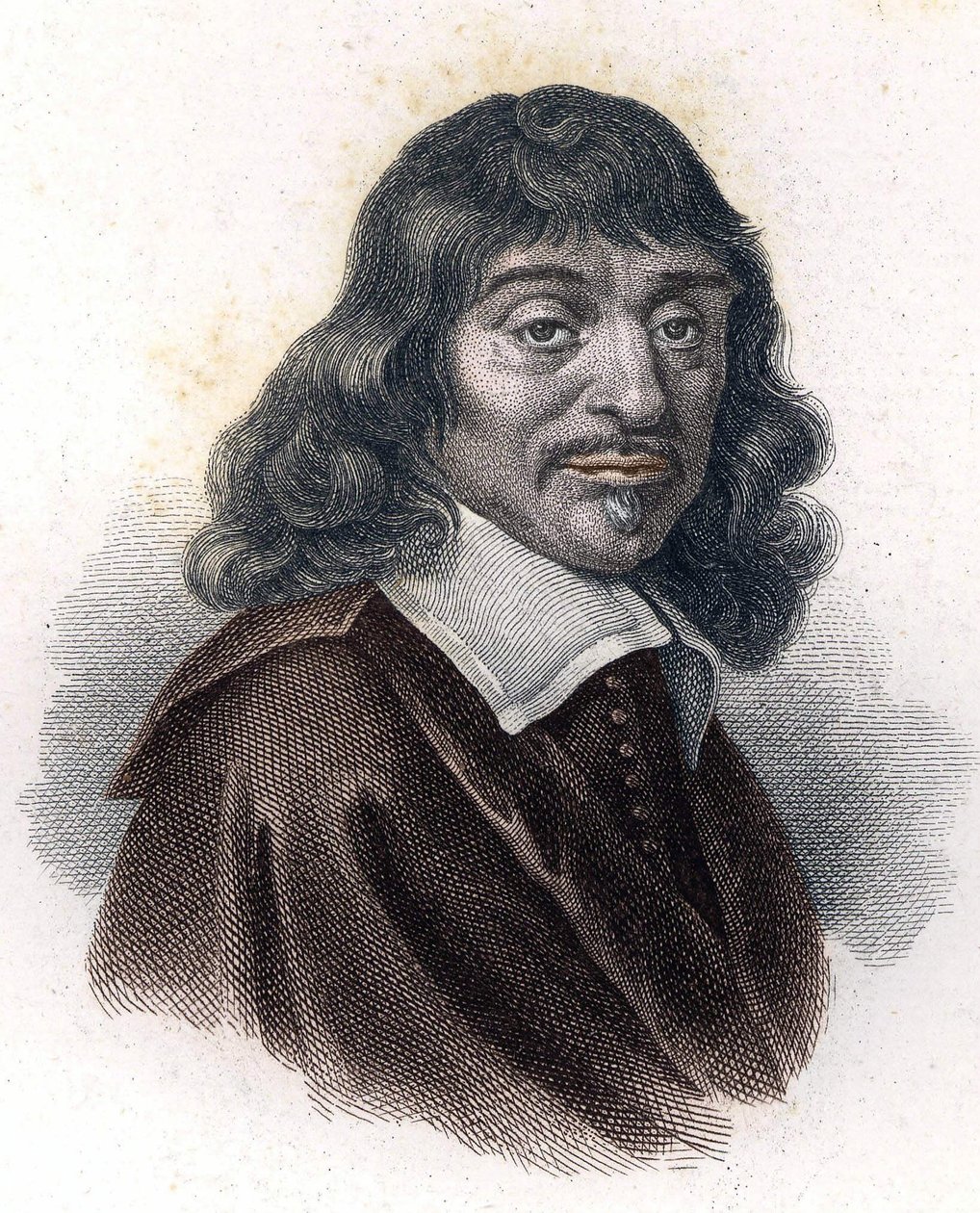 René Descartes portréja, grav. 19. század. alkotó: Unknown artist