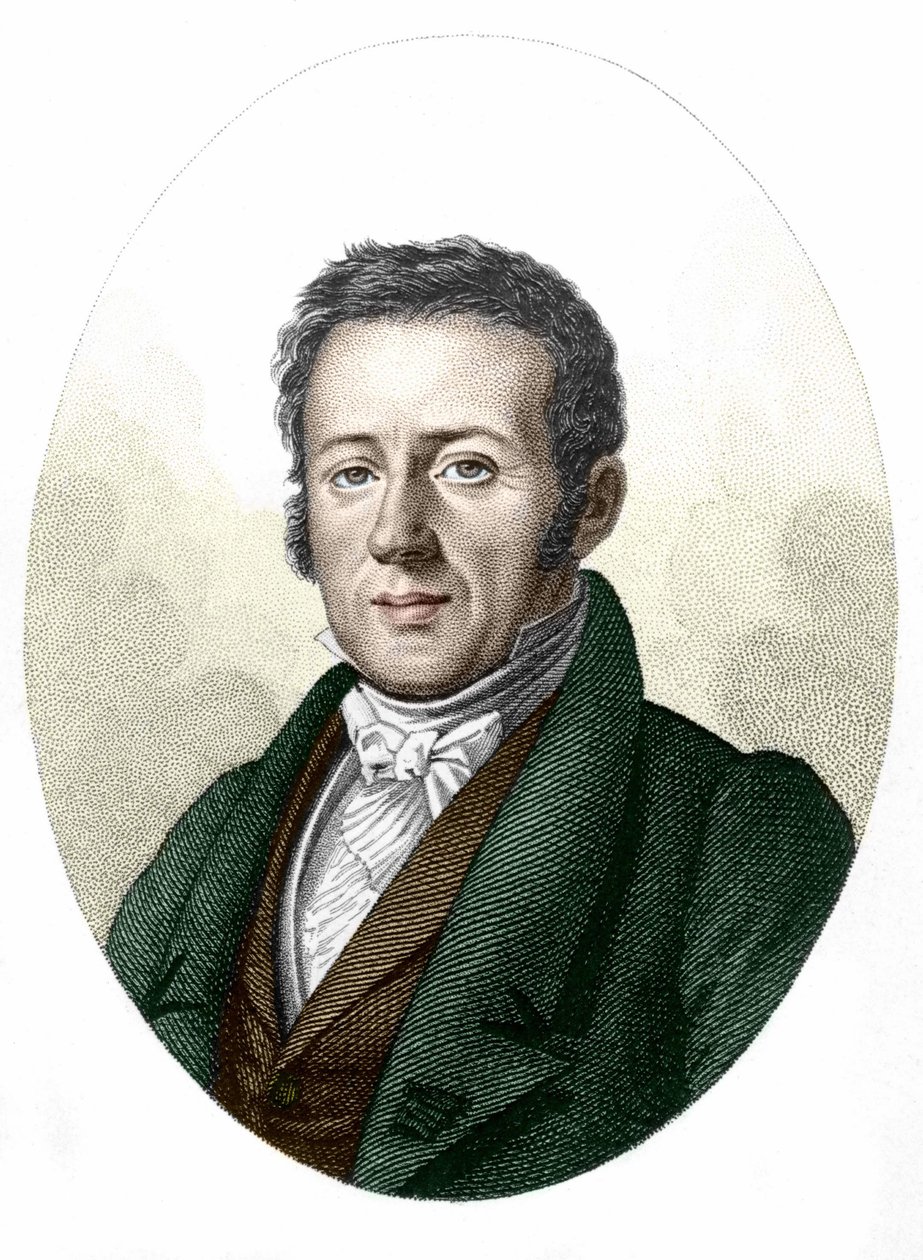 René Primrose Lesson (1794-1849) természettudós és biológus portréja. alkotó: Unknown artist