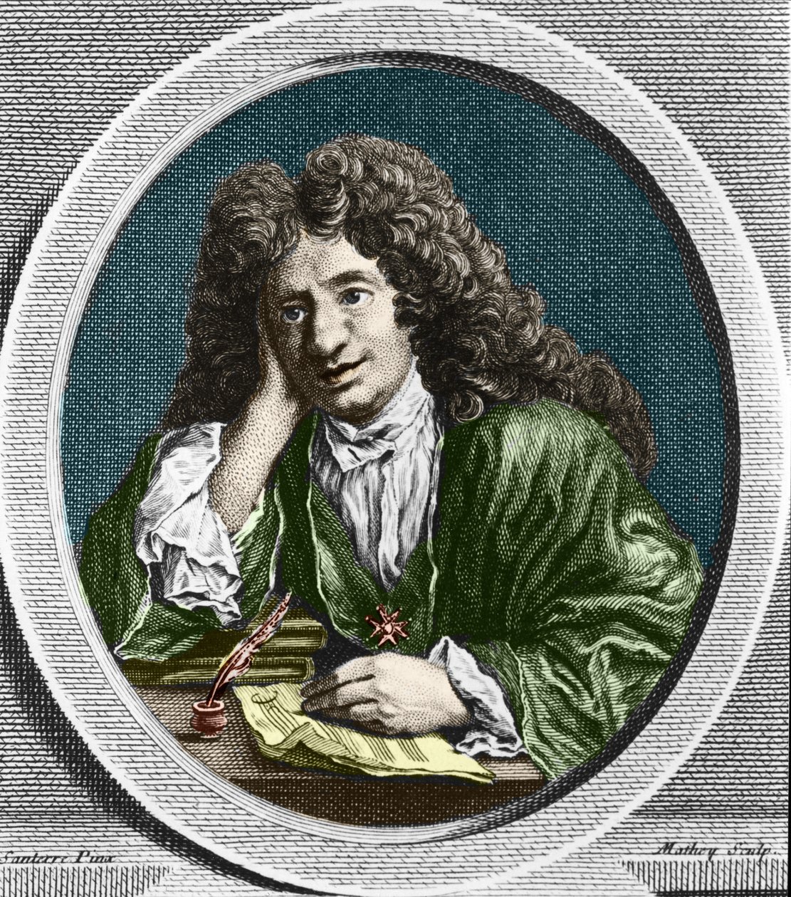 Richard Delalande, a The Music of the King felügyelőjének portréja; b. 1657. december 15-én Párizsban; d. 1726. január 18. alkotó: Unknown artist
