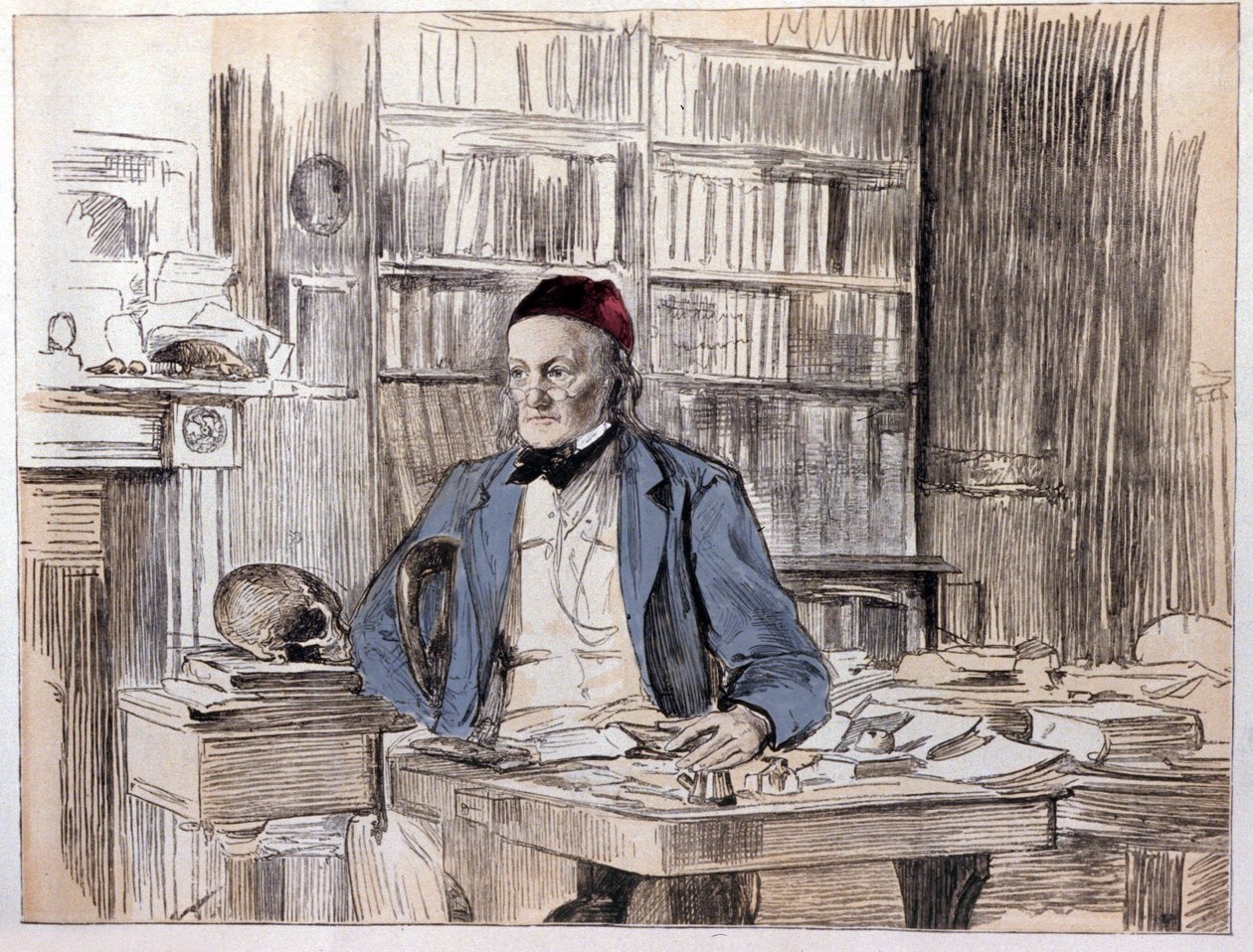 Richard Owen (1810-1890) angol természettudós portréja. alkotó: Unknown artist