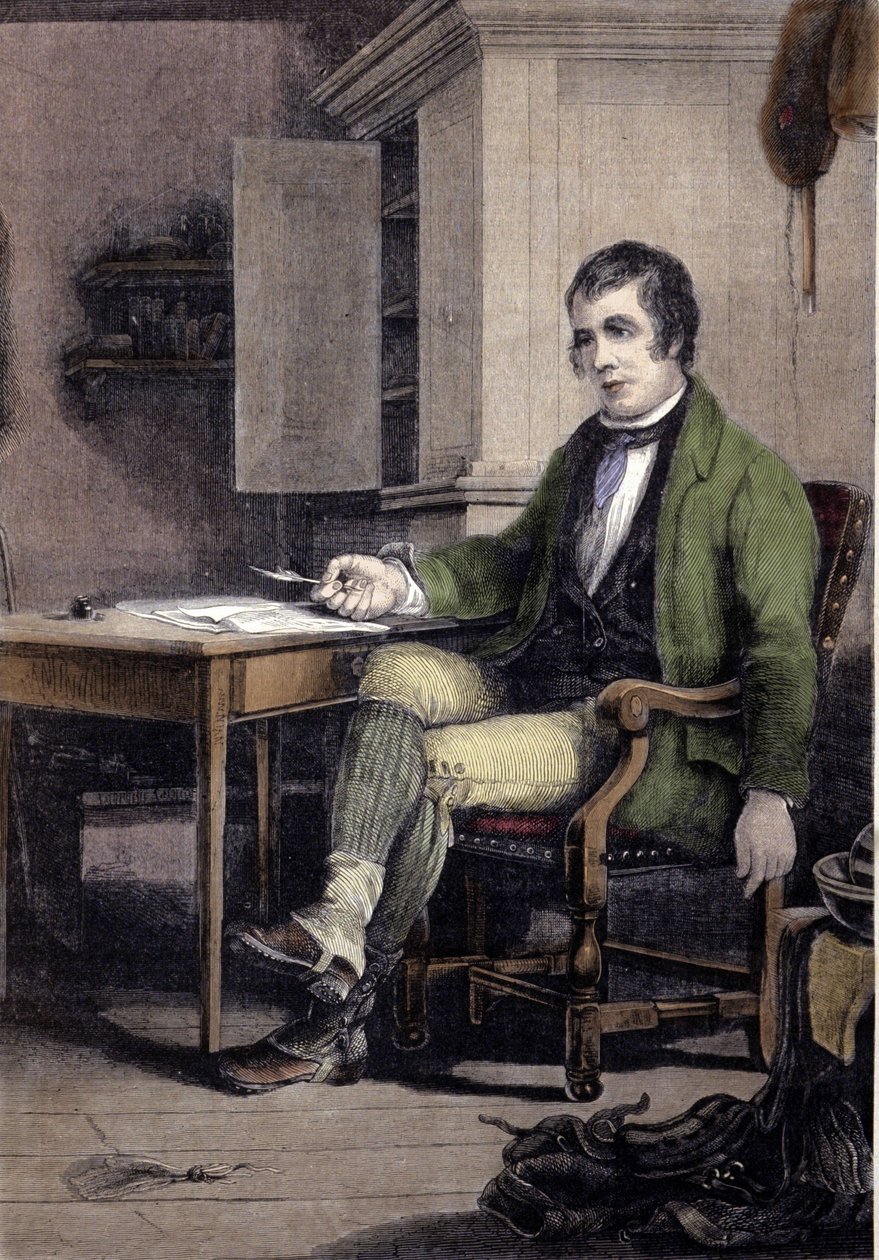 Robert Burns skót költő (1759-1796) portréja. alkotó: Unknown artist