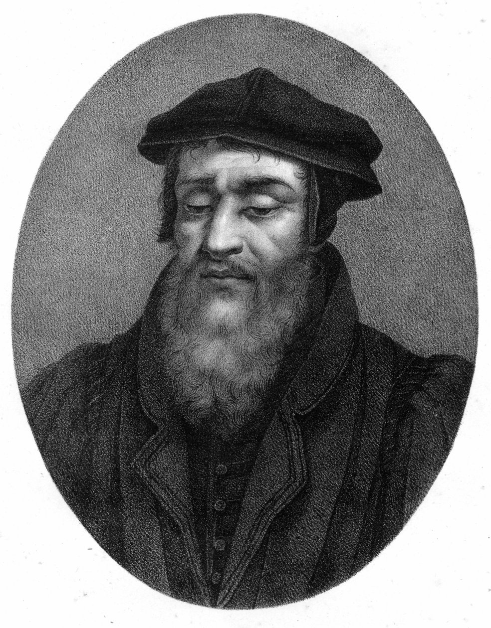 Robert I Estienne (1498-1559) humanista, kiadó és nyomdász portréja. alkotó: Unknown artist