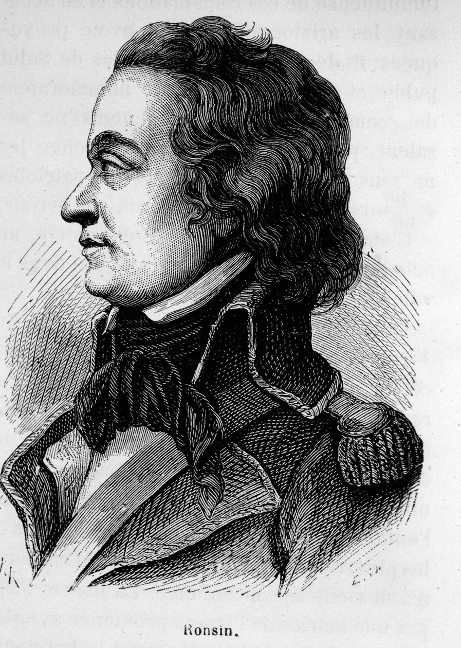 Ronsin francia író és tábornok (1752-1794) portréja. alkotó: Unknown artist